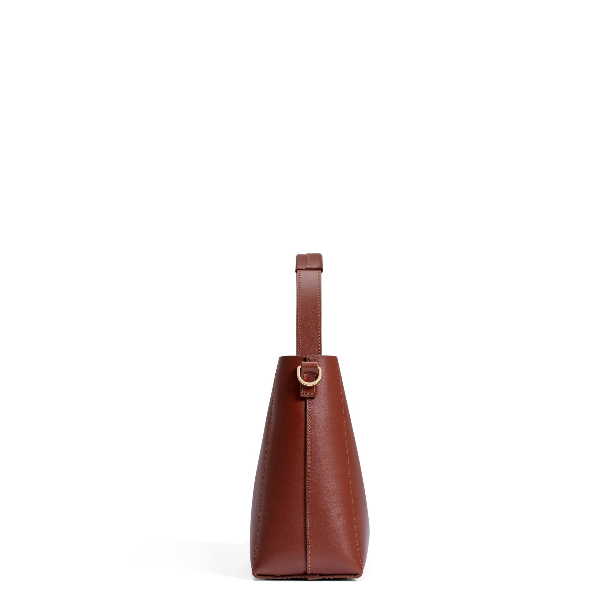 Montmartre Béatrice Midi cognac vegetable tanned leather handbag