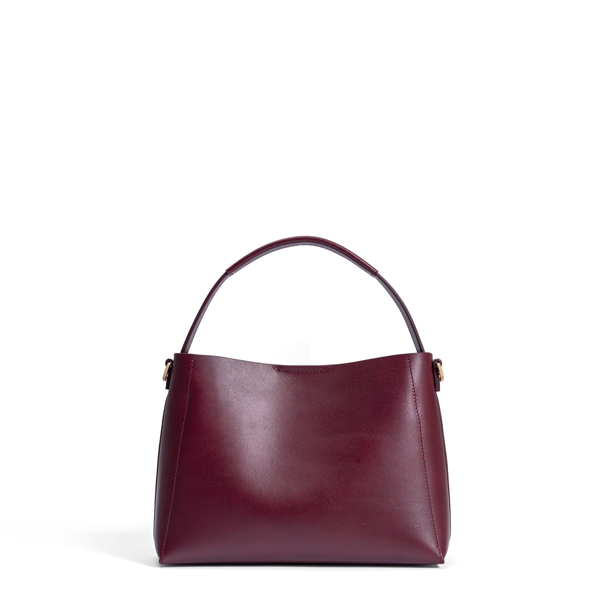 Montmartre Béatrice Midi bordeaux vegetable tanned leather handbag