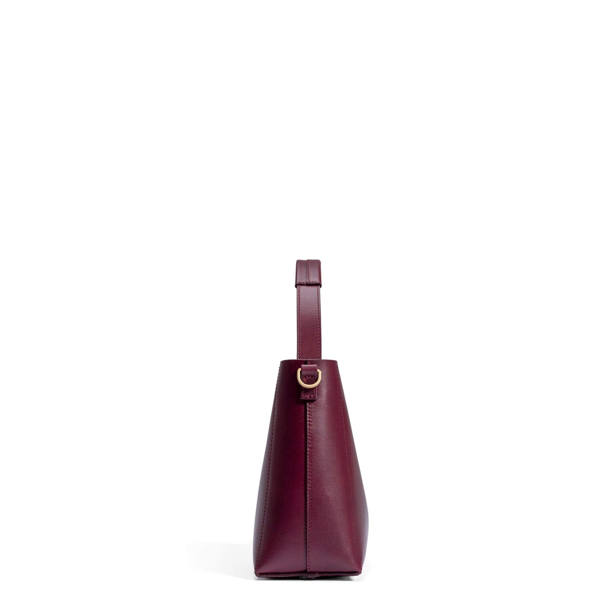 Montmartre Béatrice Midi bordeaux vegetable tanned leather handbag