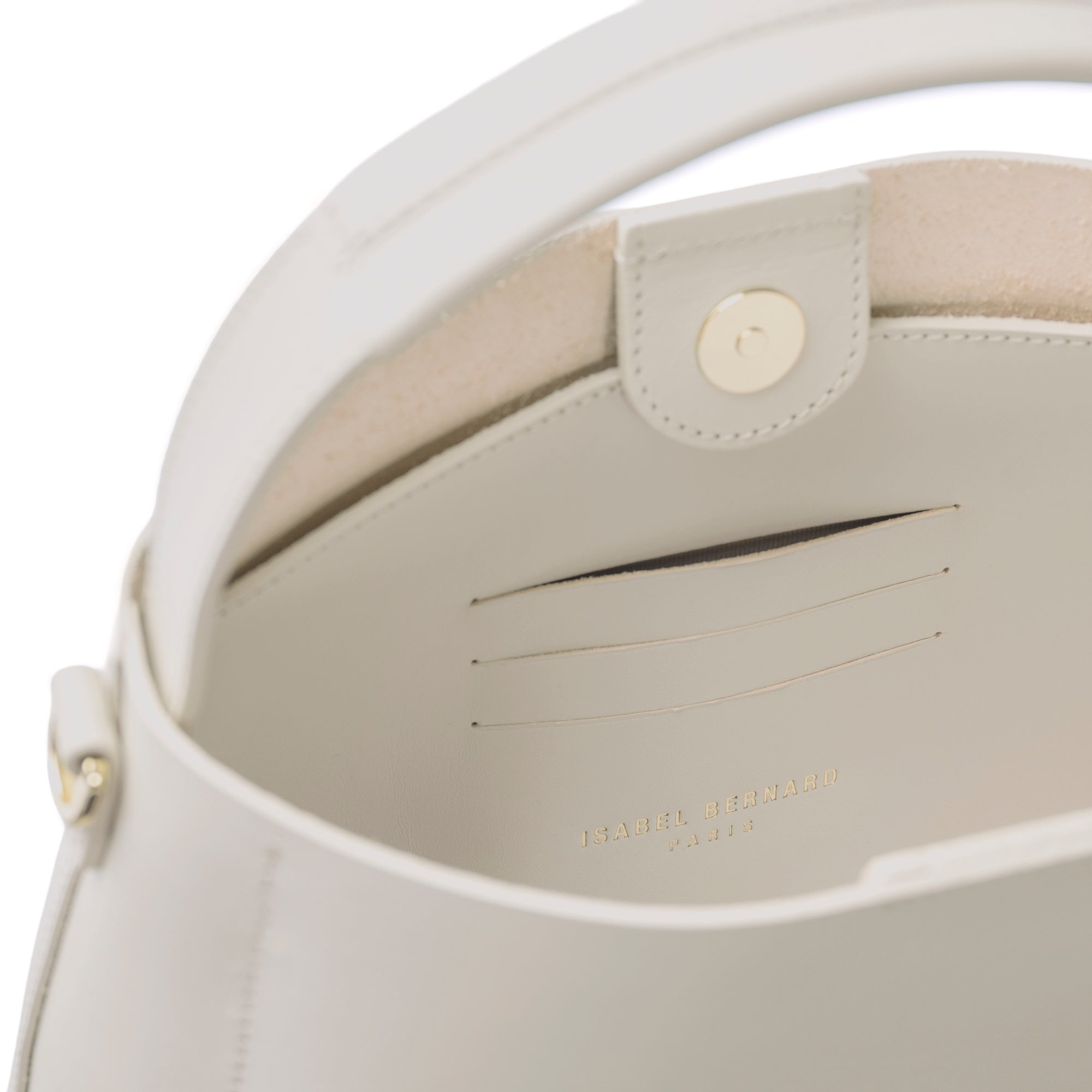 Montmartre Béatrice Midi creme vegetable tanned leather handbag