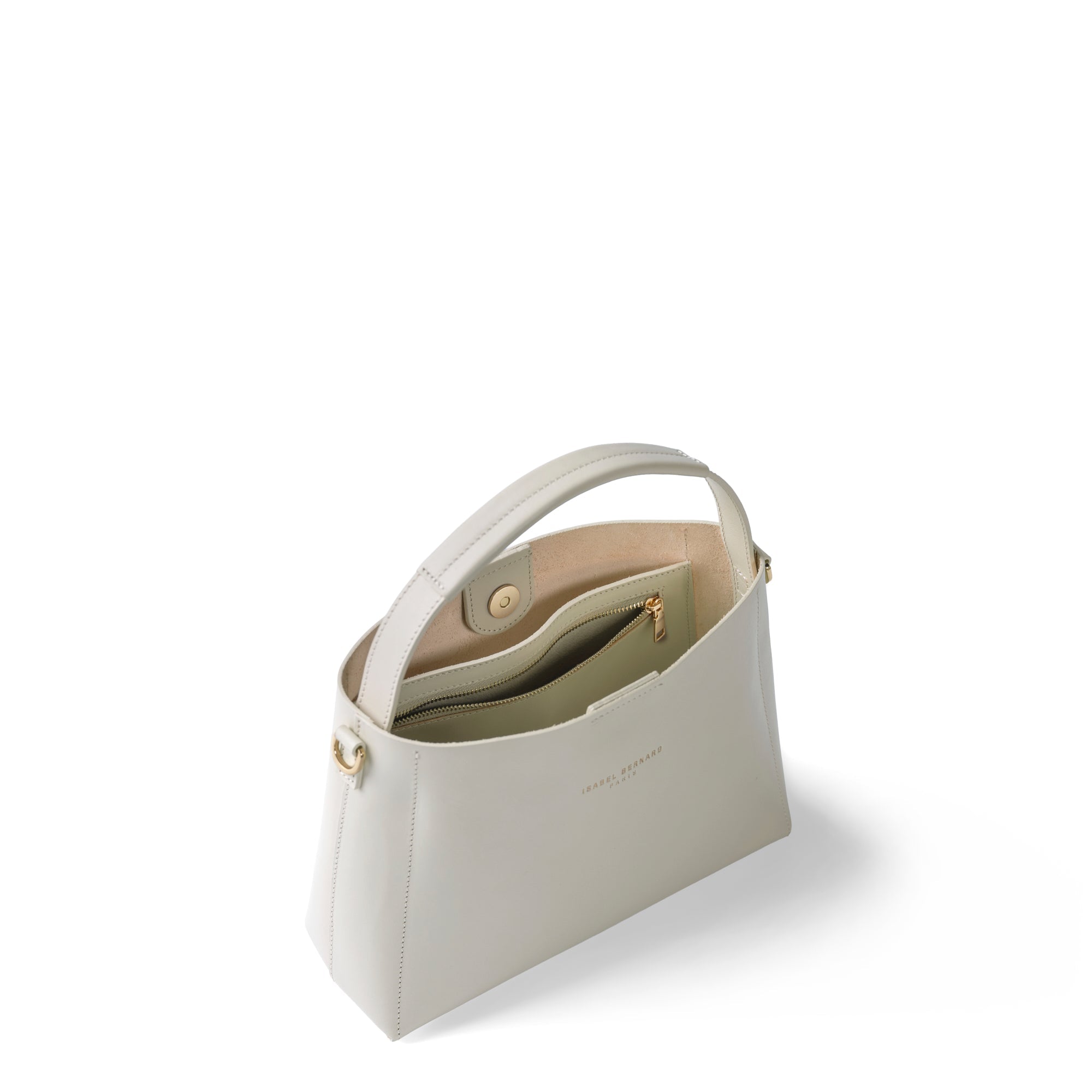 Montmartre Béatrice Midi creme vegetable tanned leather handbag
