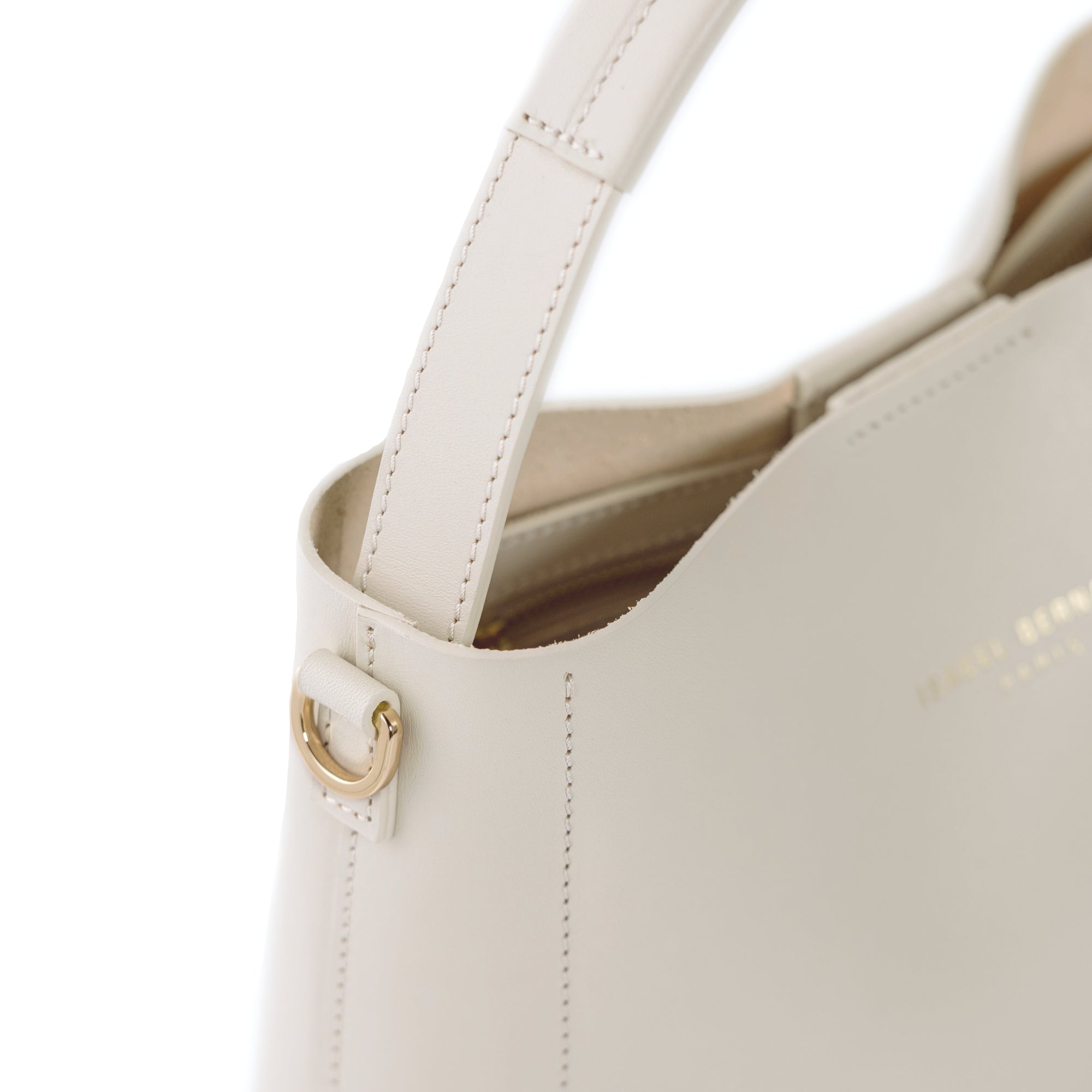 Montmartre Béatrice Midi creme vegetable tanned leather handbag