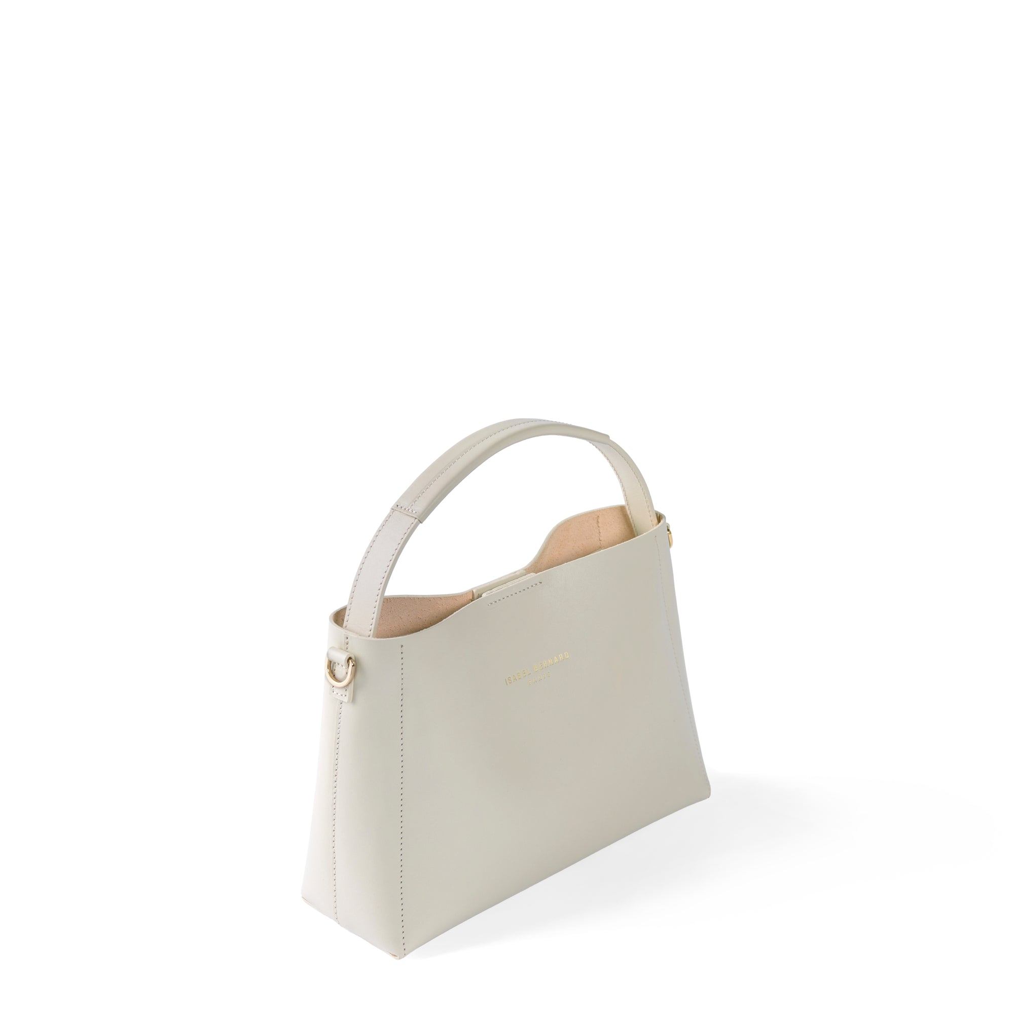 Montmartre Béatrice Midi creme vegetable tanned leather handbag