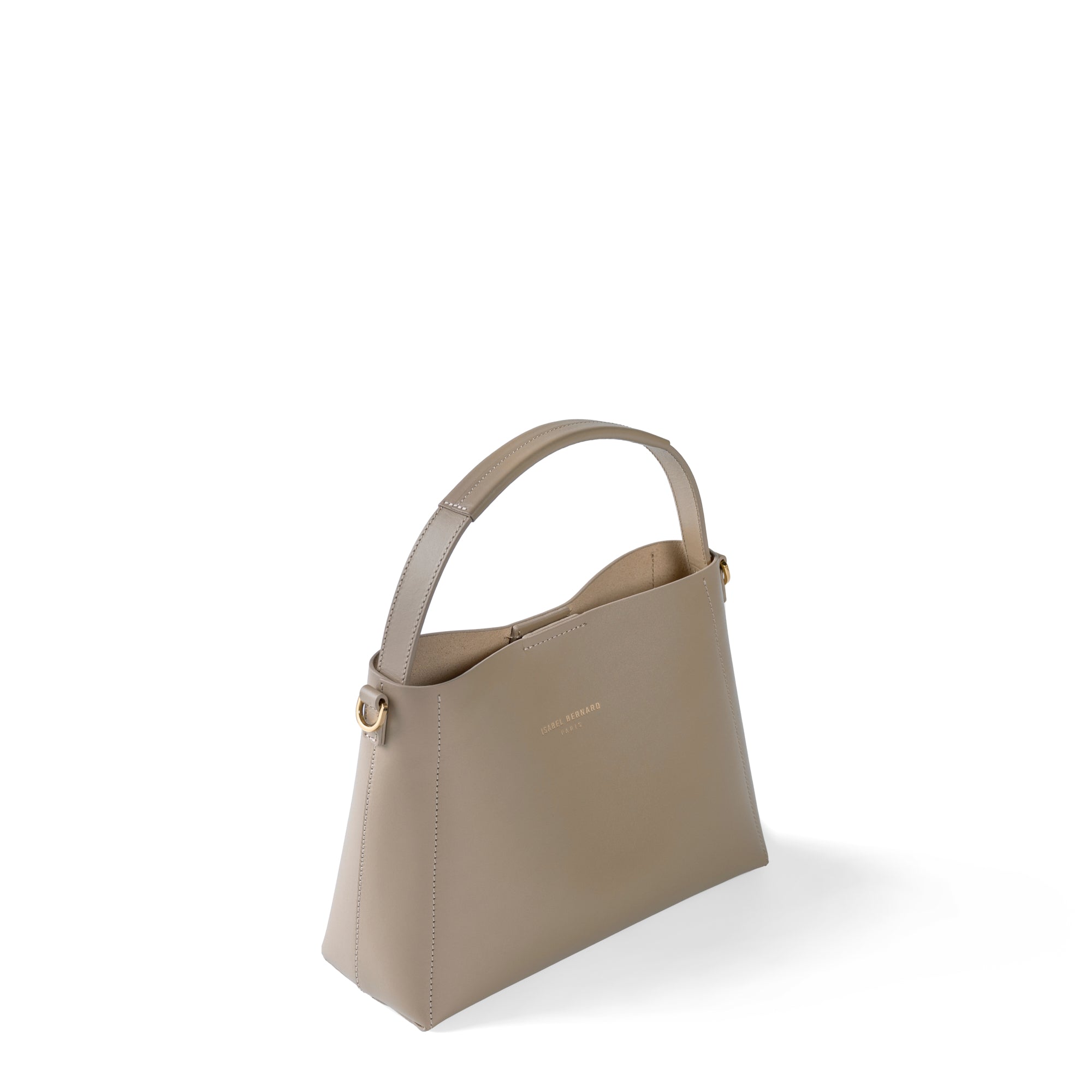 Montmartre Béatrice Midi taupe vegetable tanned leather handbag