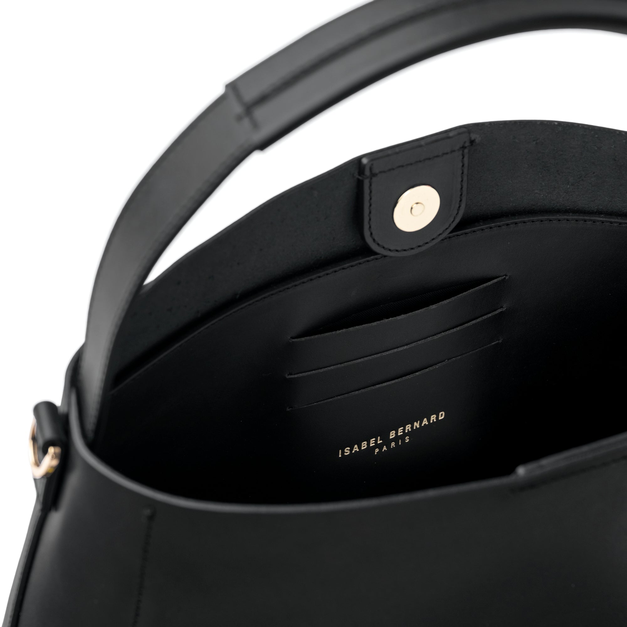 Montmartre Béatrice black vegetable tanned leather handbag