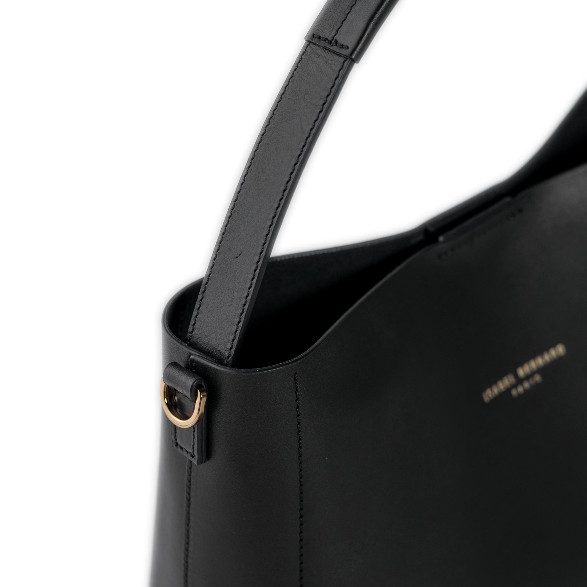 Montmartre Béatrice black vegetable tanned leather handbag