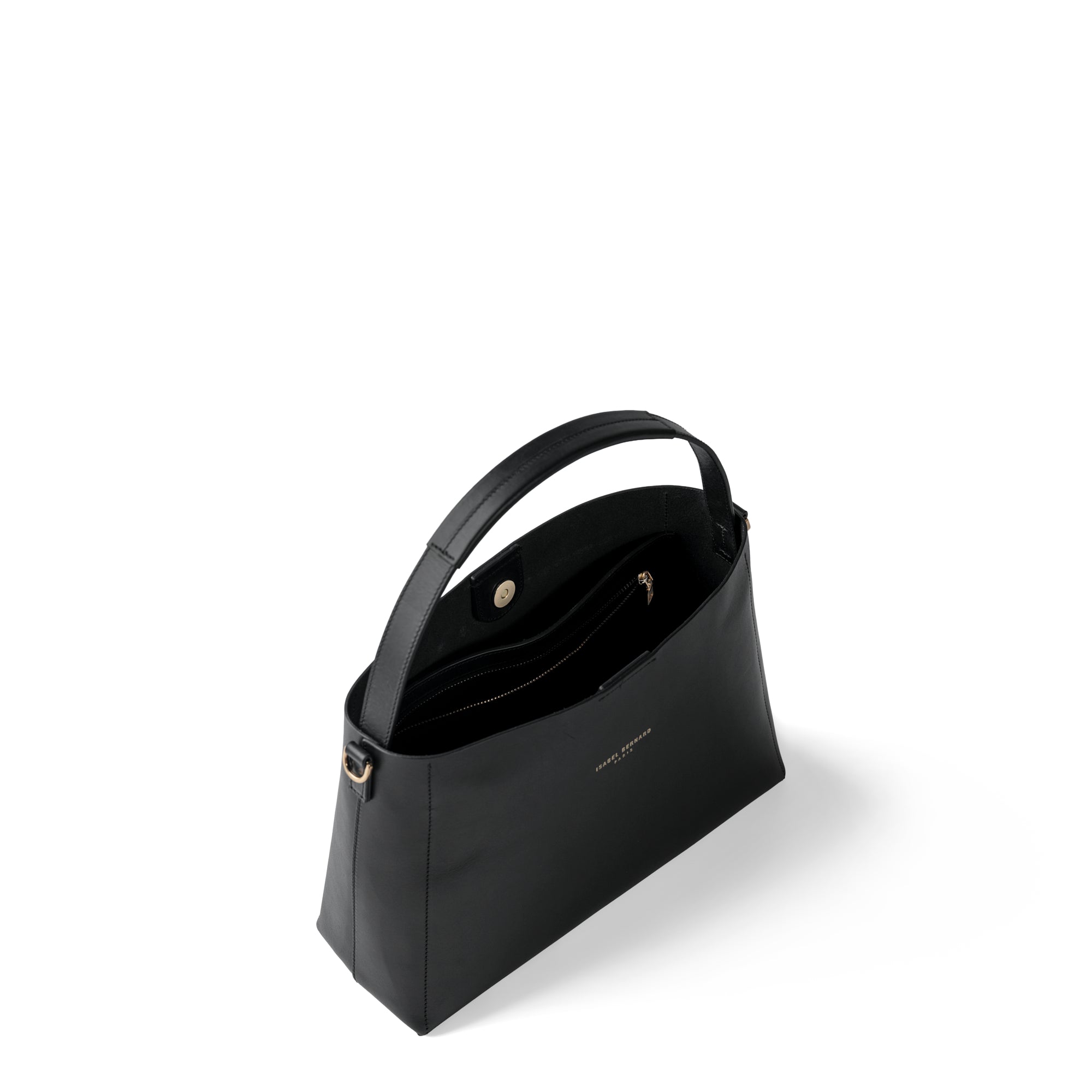 Montmartre Béatrice black vegetable tanned leather handbag