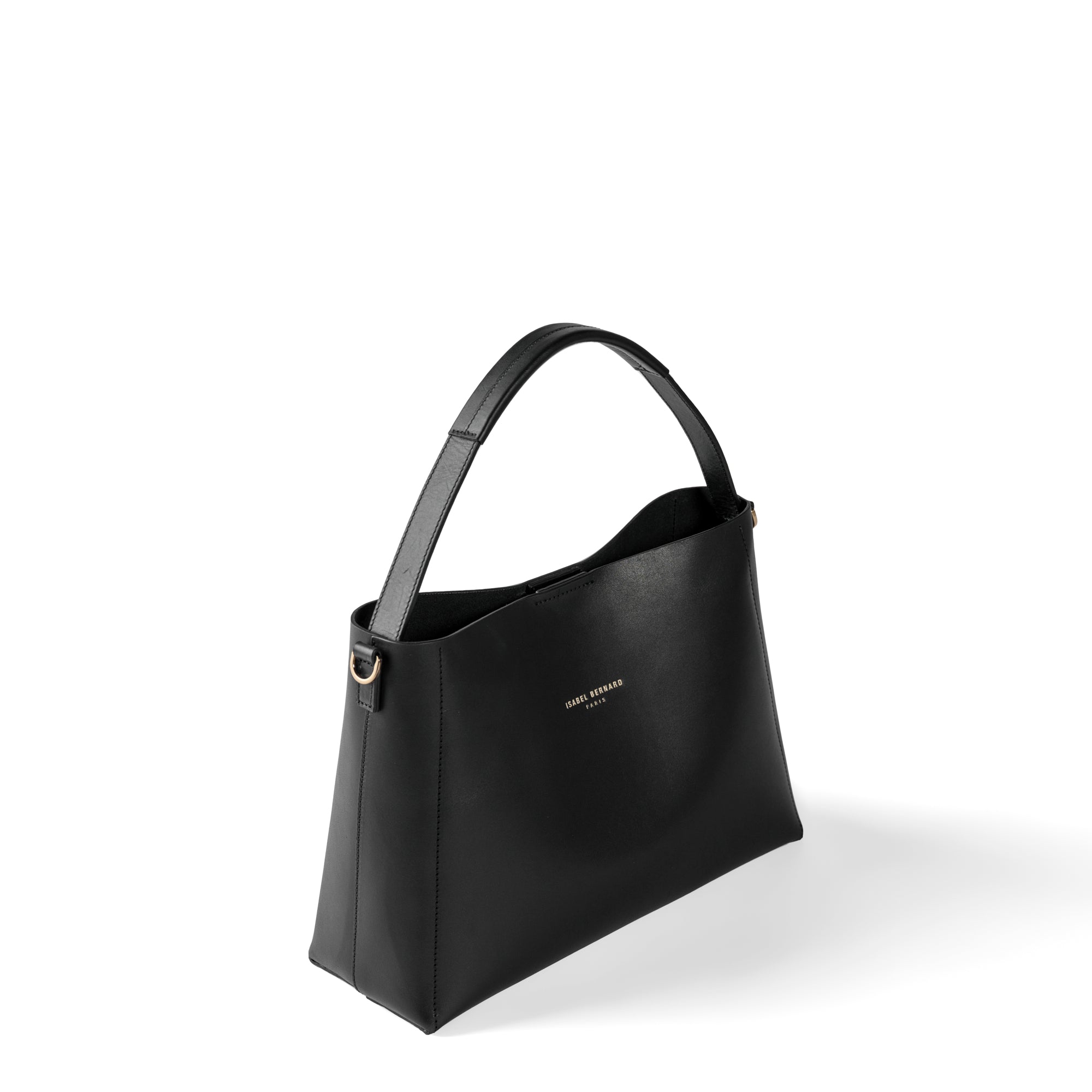 Montmartre Béatrice black vegetable tanned leather handbag