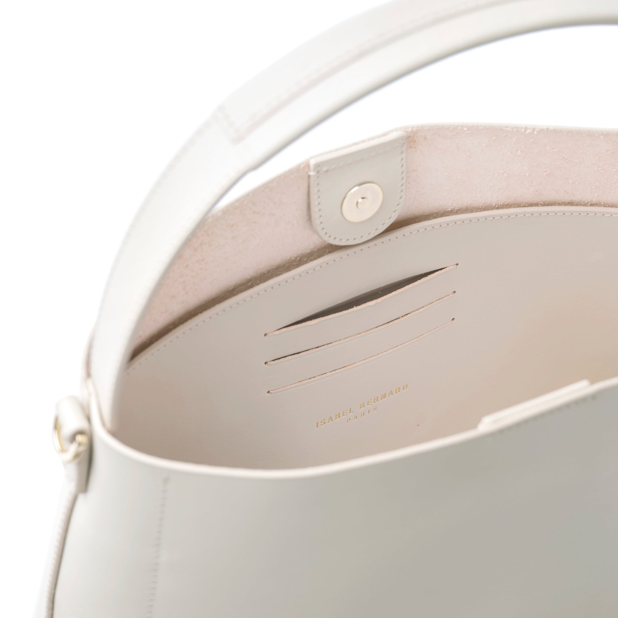 Montmartre Béatrice creme vegetable tanned leather handbag