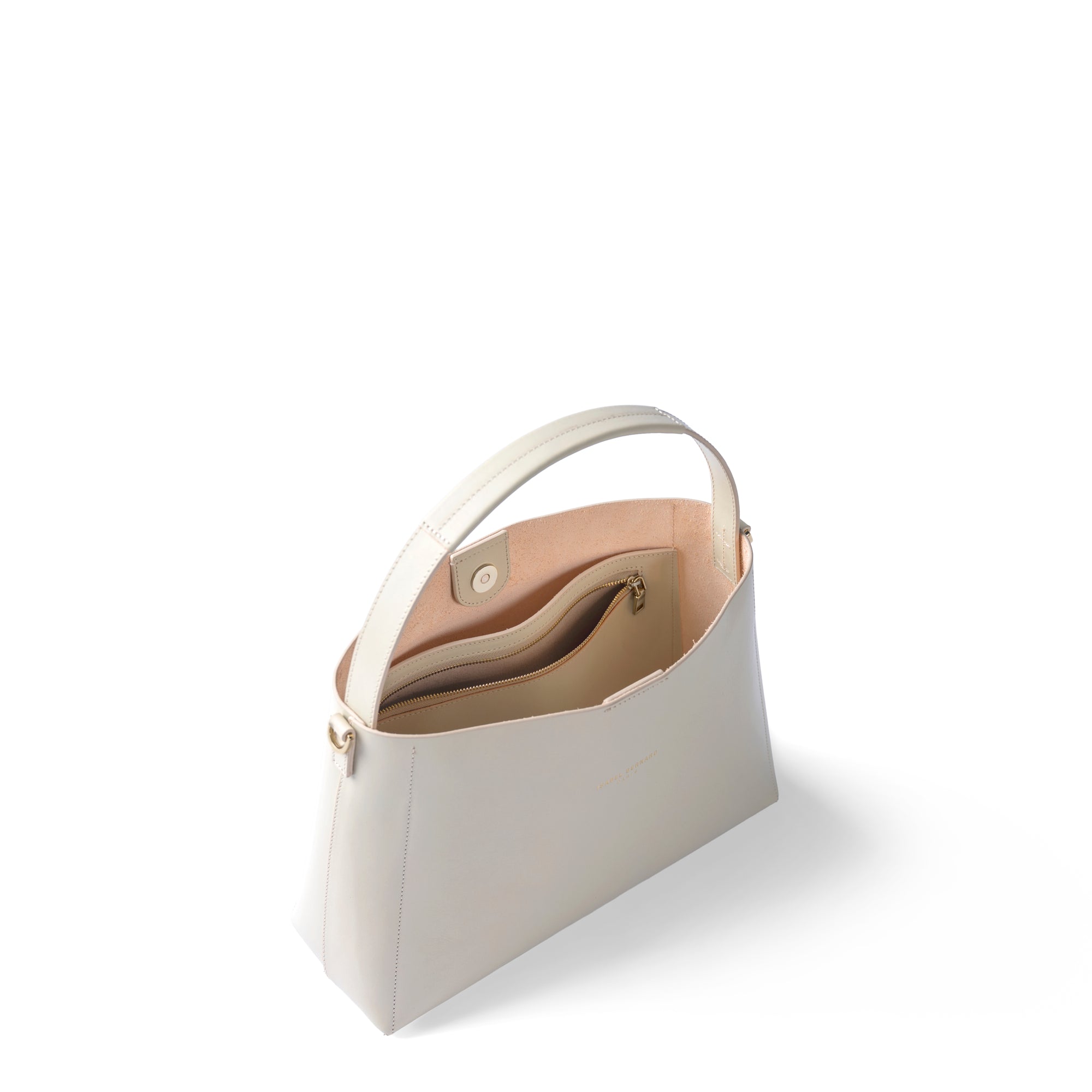 Montmartre Béatrice creme vegetable tanned leather handbag