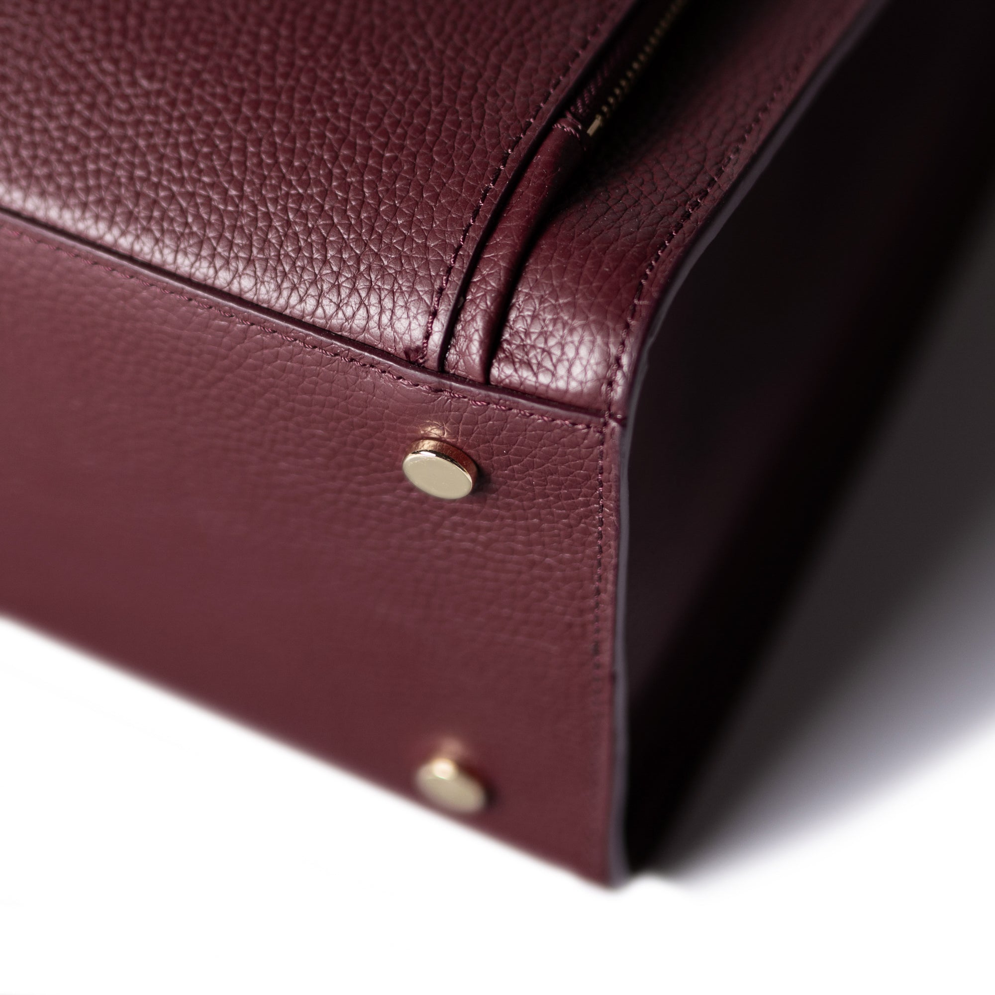 Honoré Nadine red calfskin leather handbag with 13 inch laptop pocket