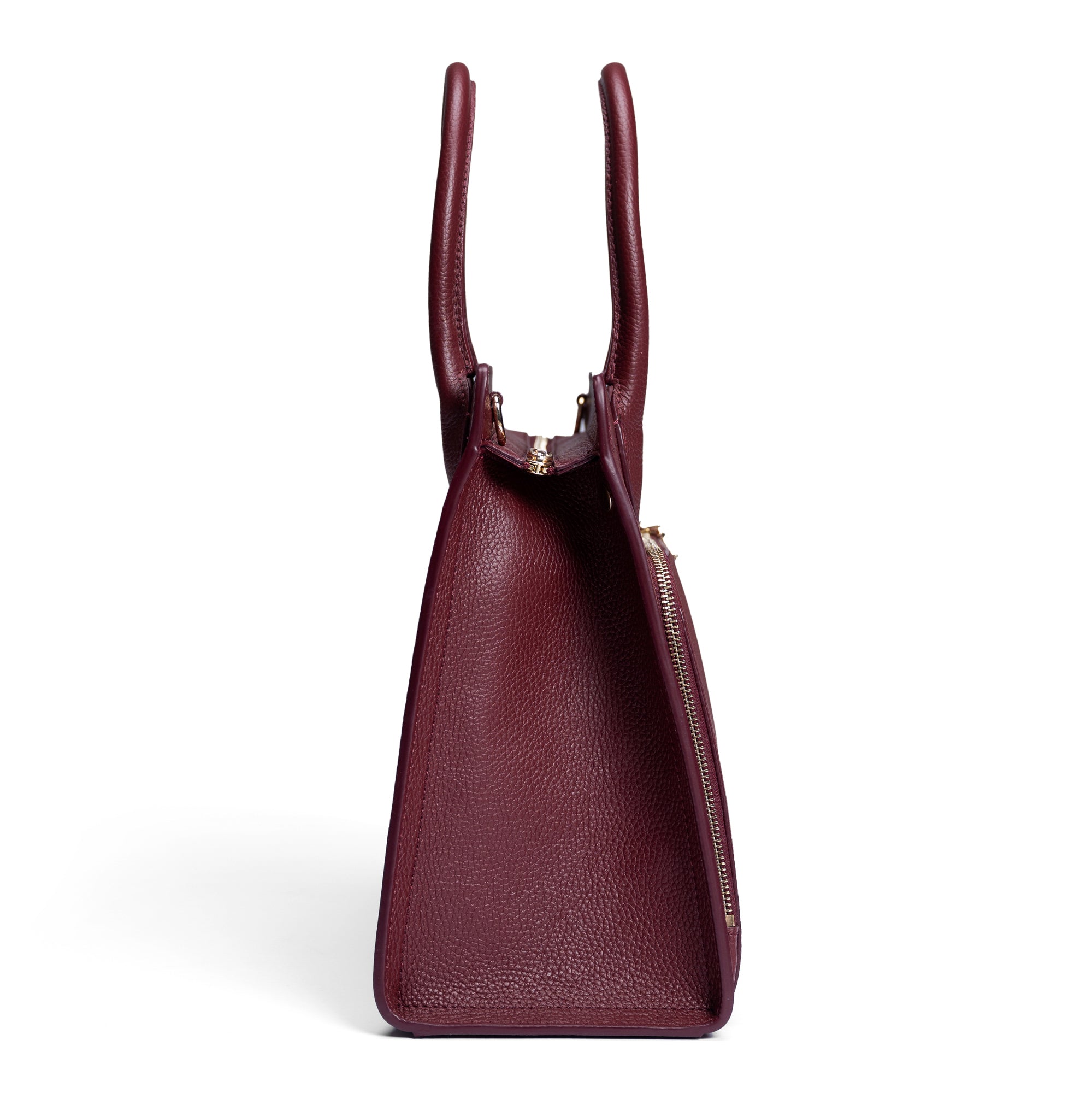 Honoré Nadine red calfskin leather handbag with 13 inch laptop pocket