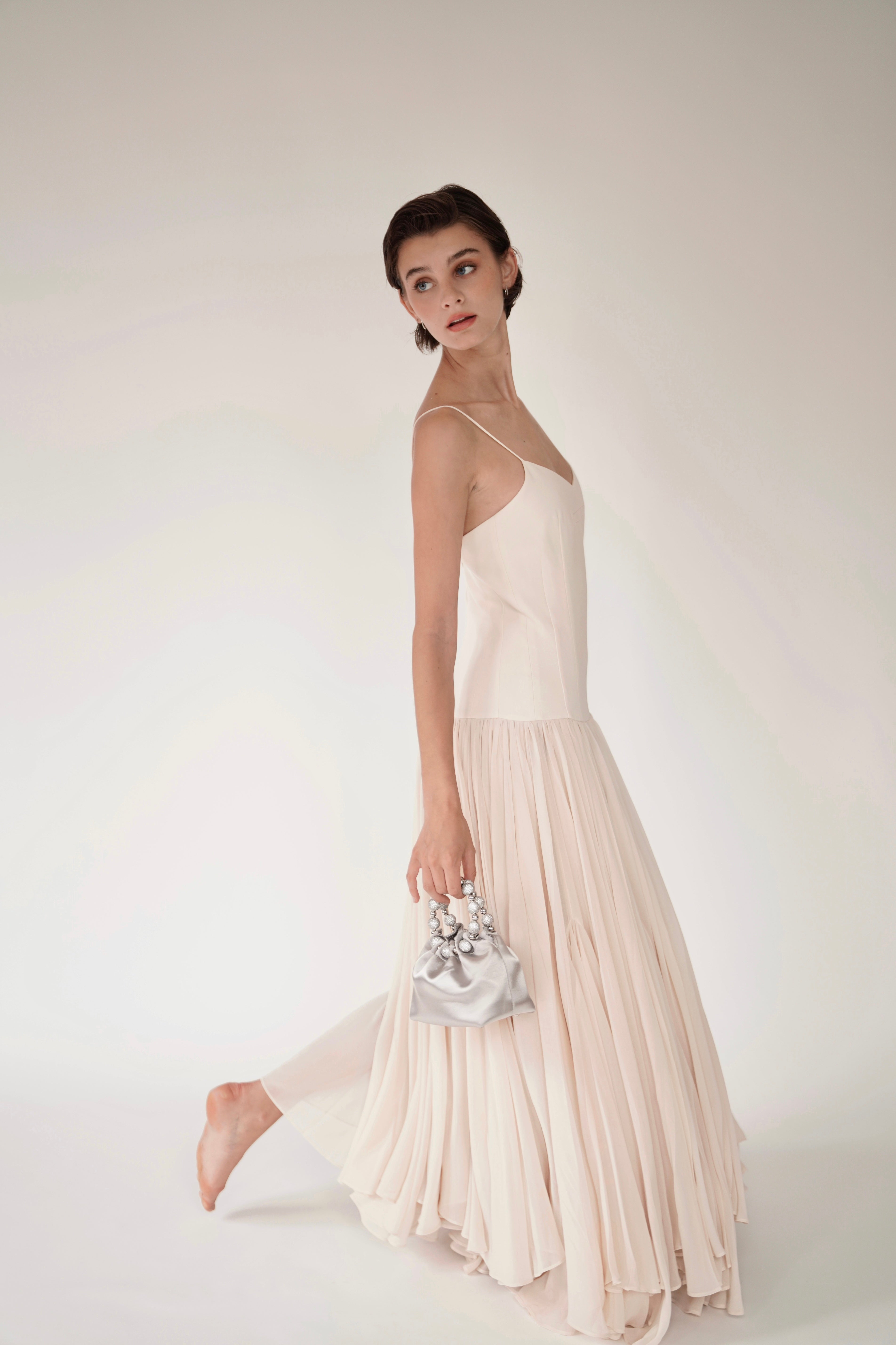 Mini Silver Diamond Handbag