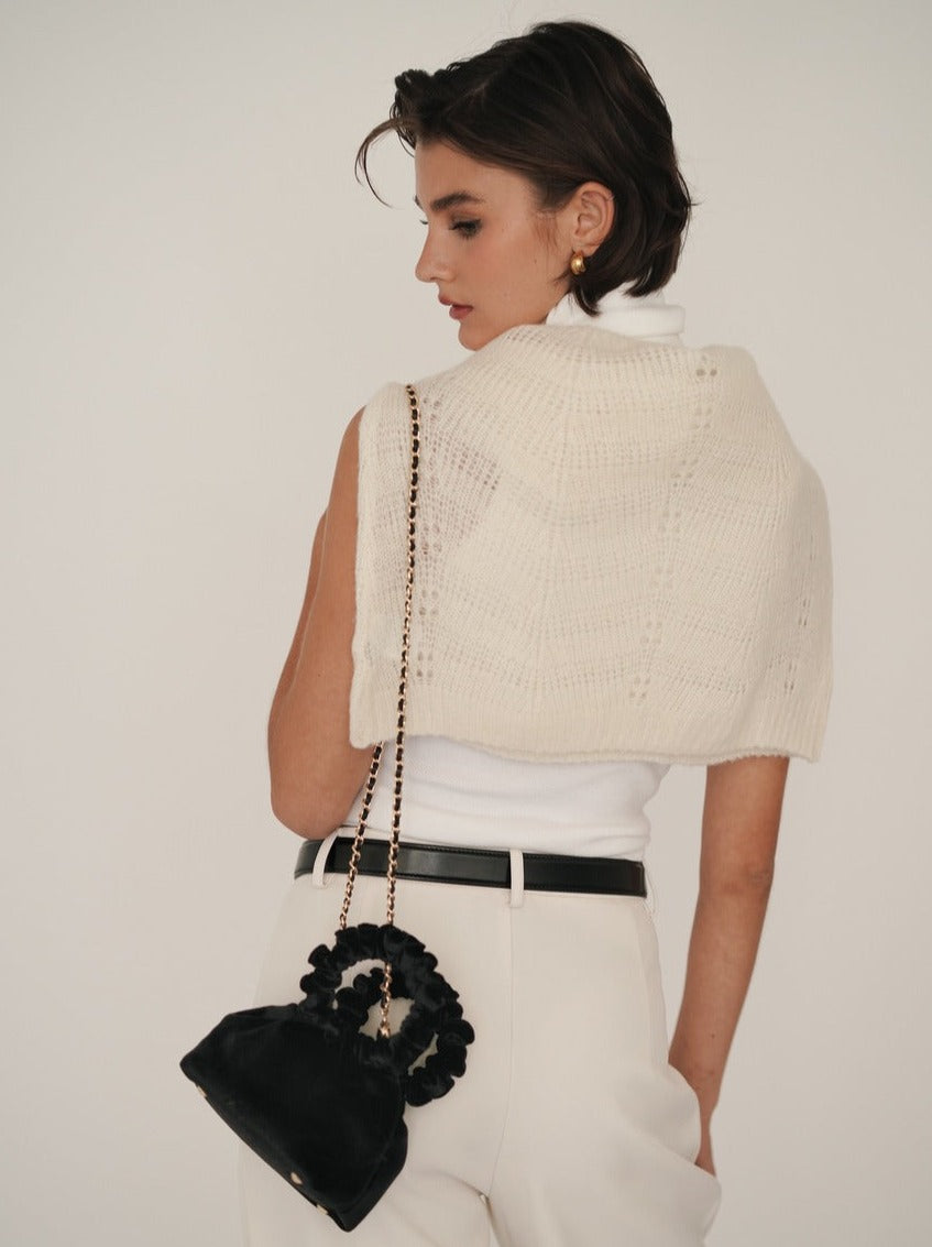 Mini Black Velvet Cloud Bag (Final Sale)