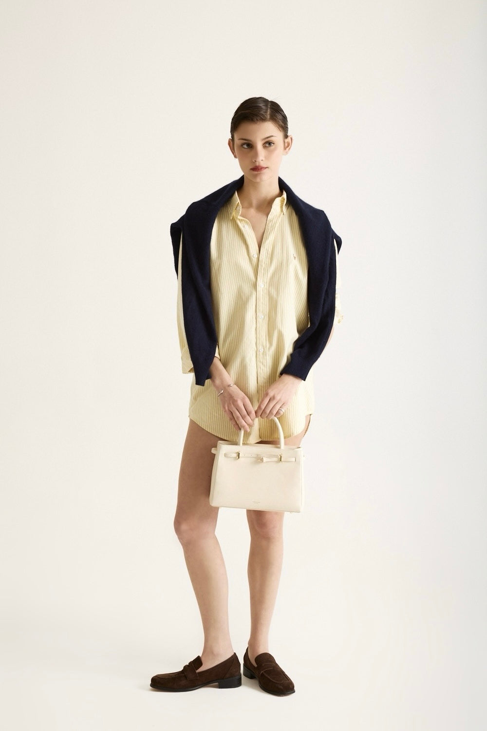 Ivory Togo Book Tote Bag 25