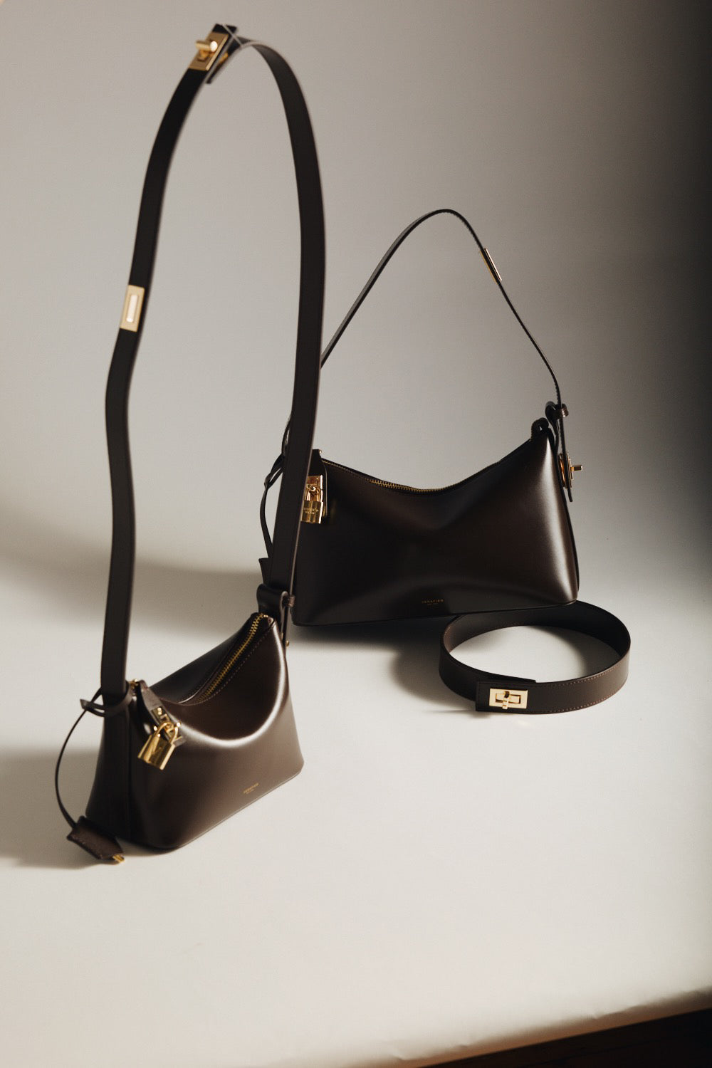 Mini Chocolate Crossbody Extension Strap