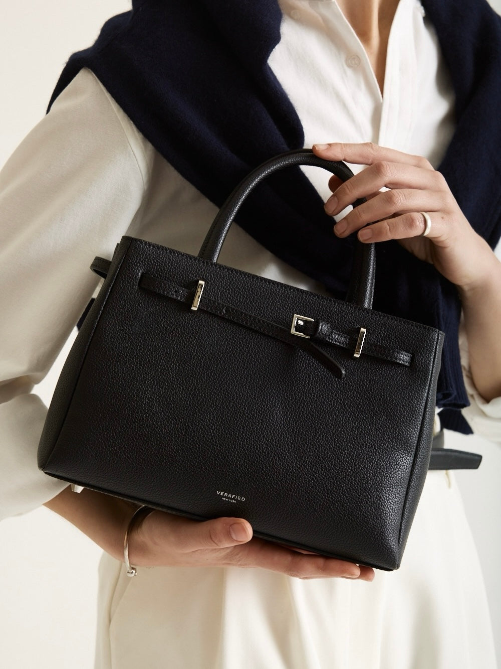 Noir Togo Book Tote Bag 25 (Low Stock)