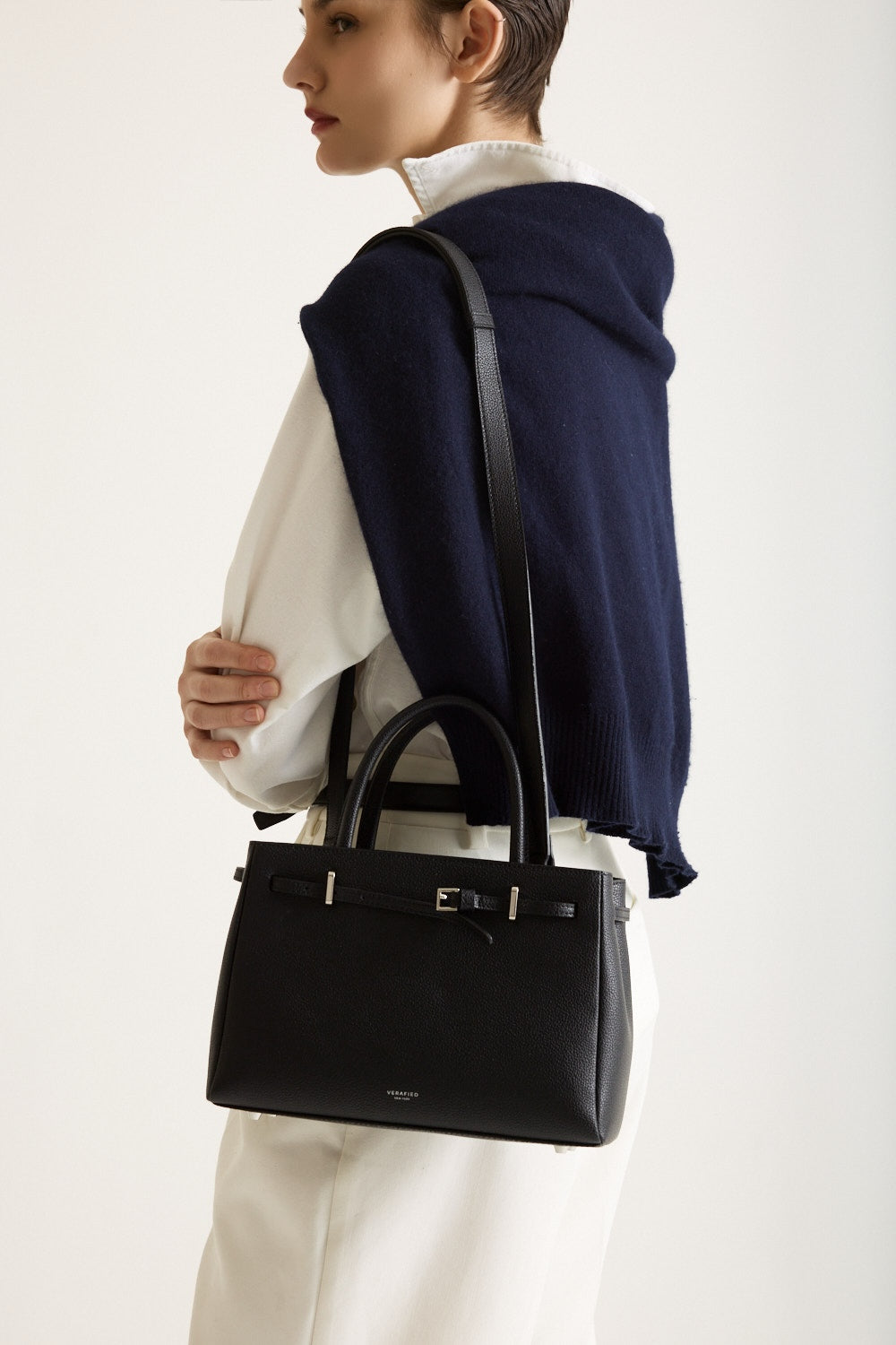 Noir Togo Book Tote Bag 25 (Low Stock)