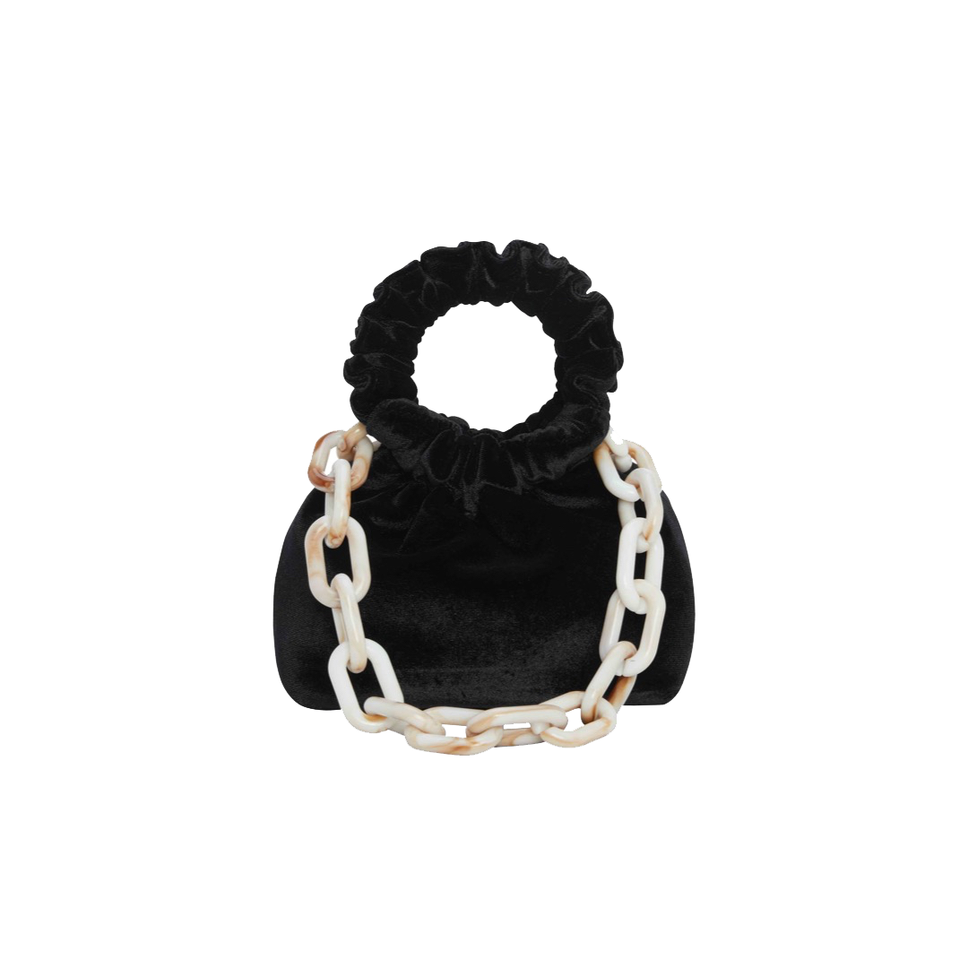 Black Velvet Mini Cloud Bag_VERAFIED