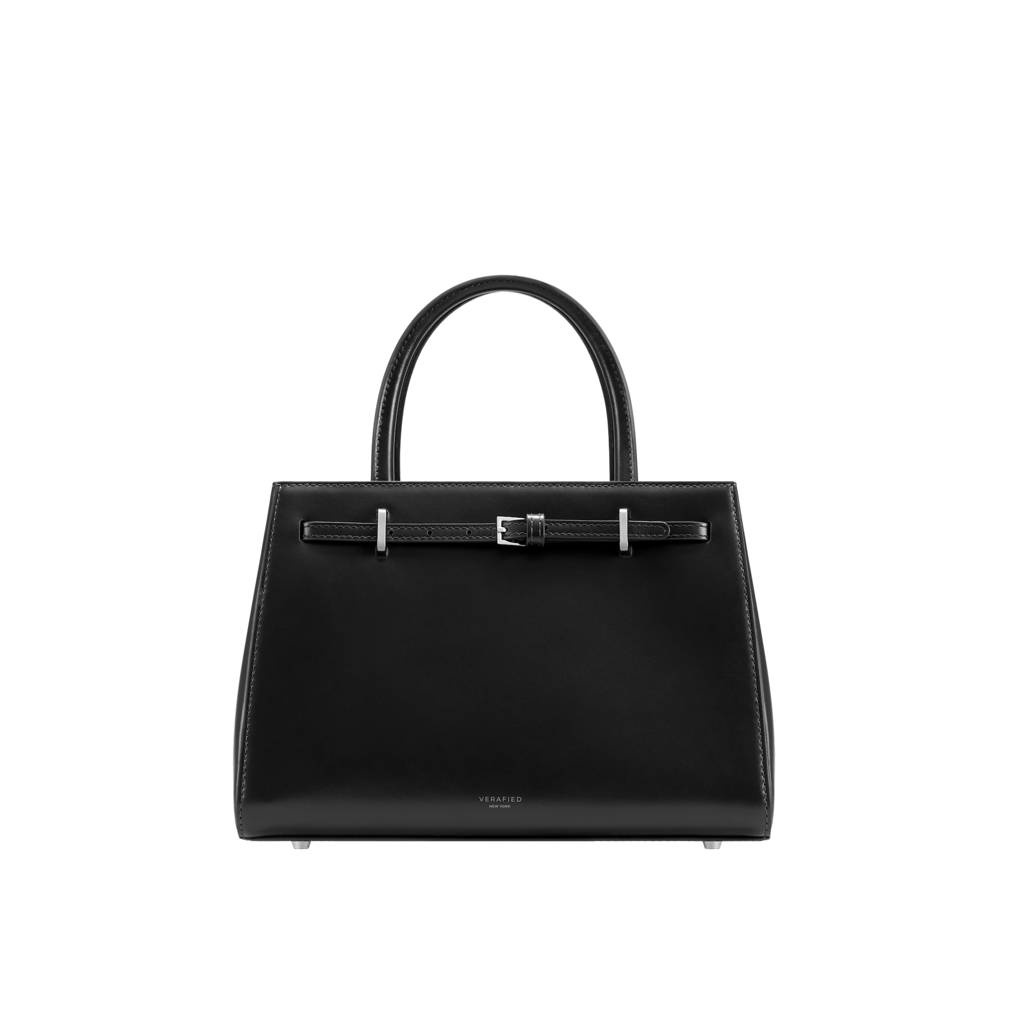Noir Leather Book Tote Bag 25