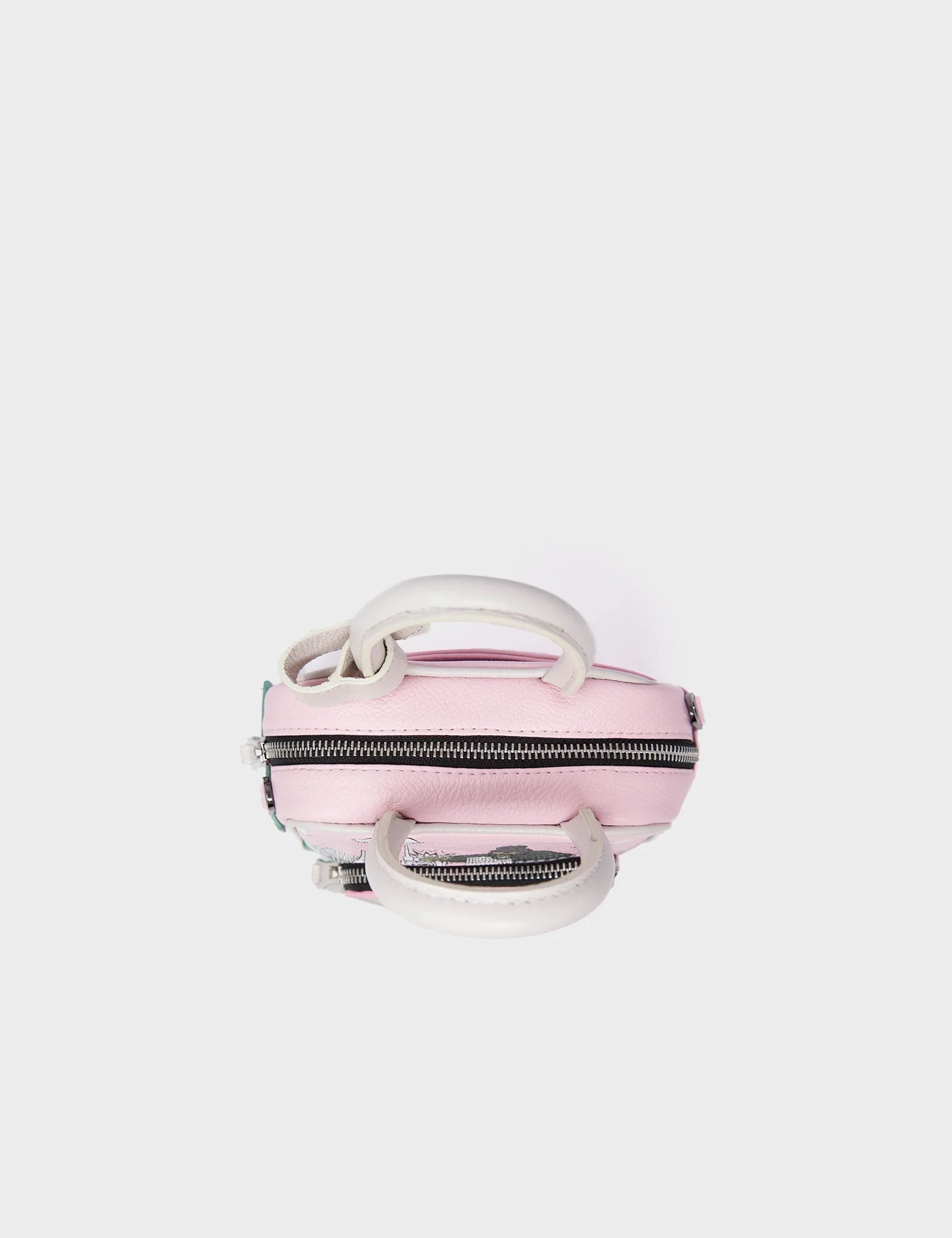 Marino Mini Crossbody Parfait Pink Leather Bag - Hairy Harold Design