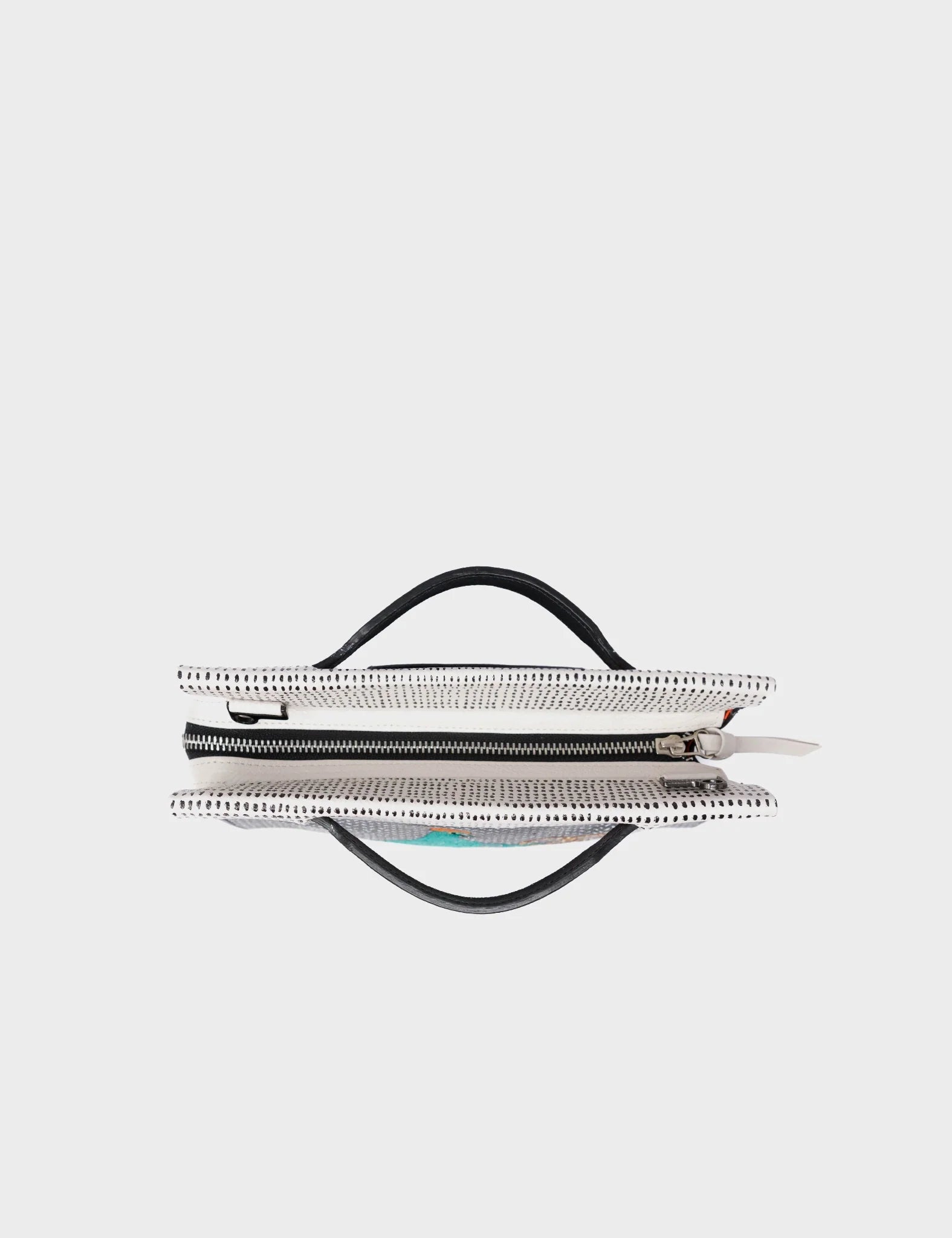 Vali Small Crossbody Cream and Black Leather Bag - Pigeonista Design