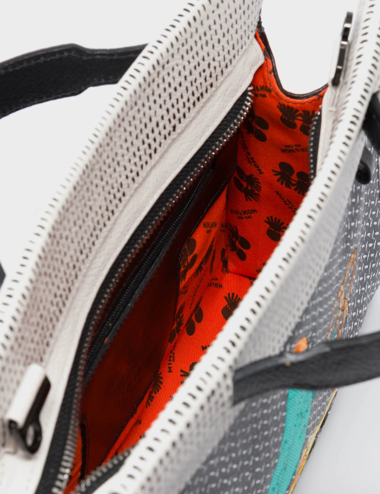 Vali Small Crossbody Cream and Black Leather Bag - Pigeonista Design