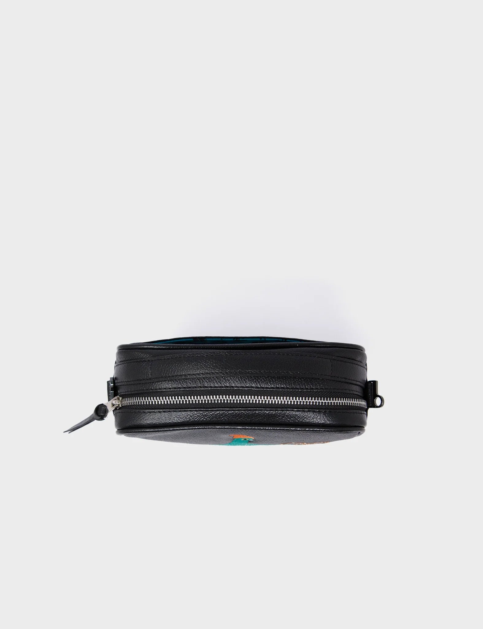 Verto Black Leather Crossbody Bag - Pigeonista Embroidery