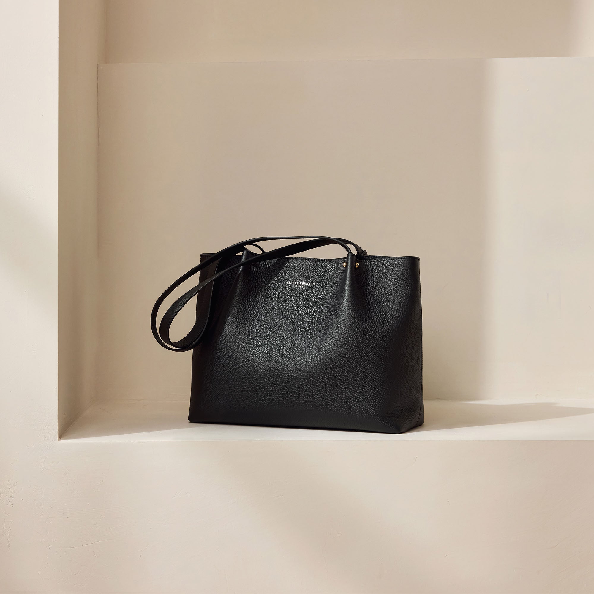 Honoré Nata black leather shopper calfskin leather