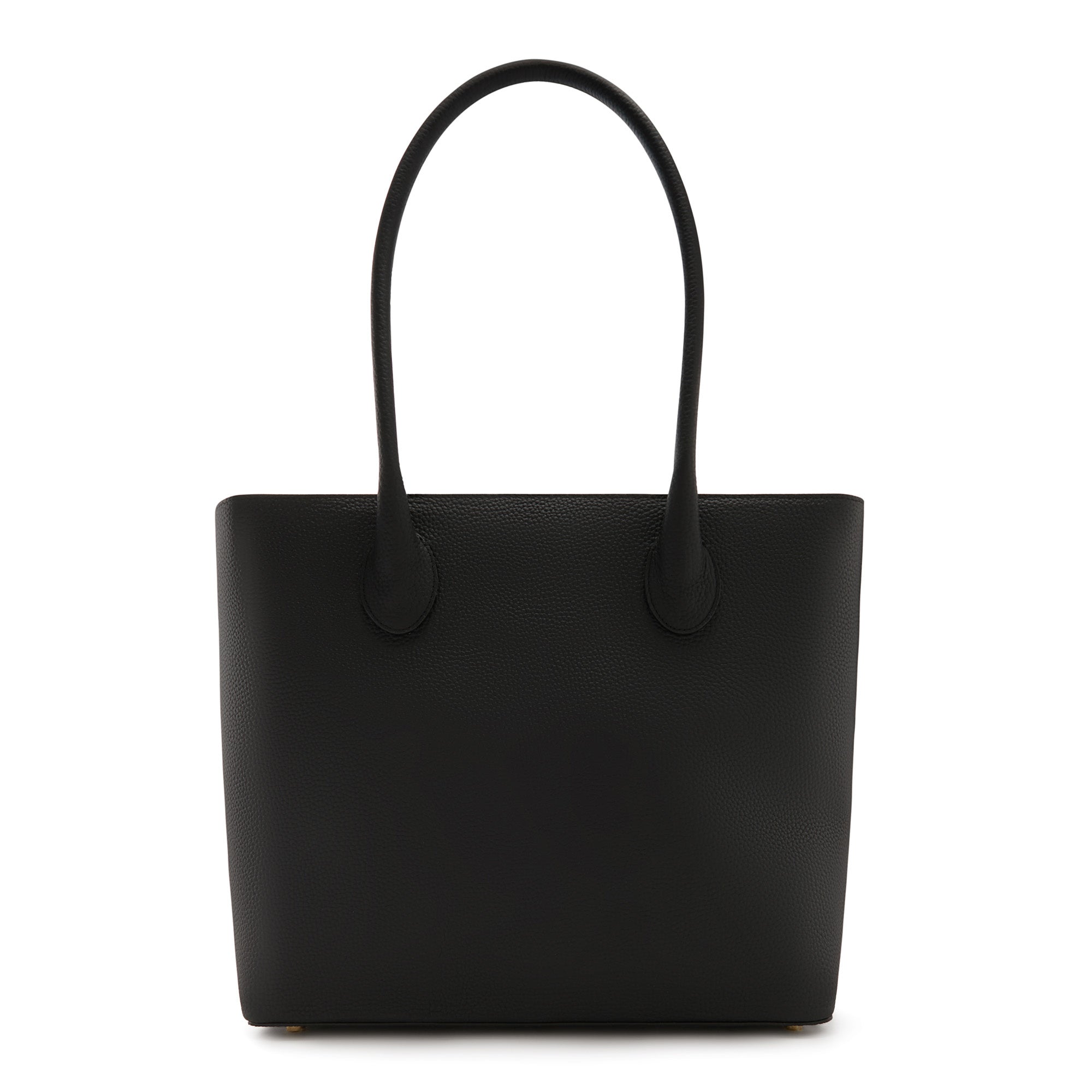 Honoré Lysanne black calfskin leather shopper