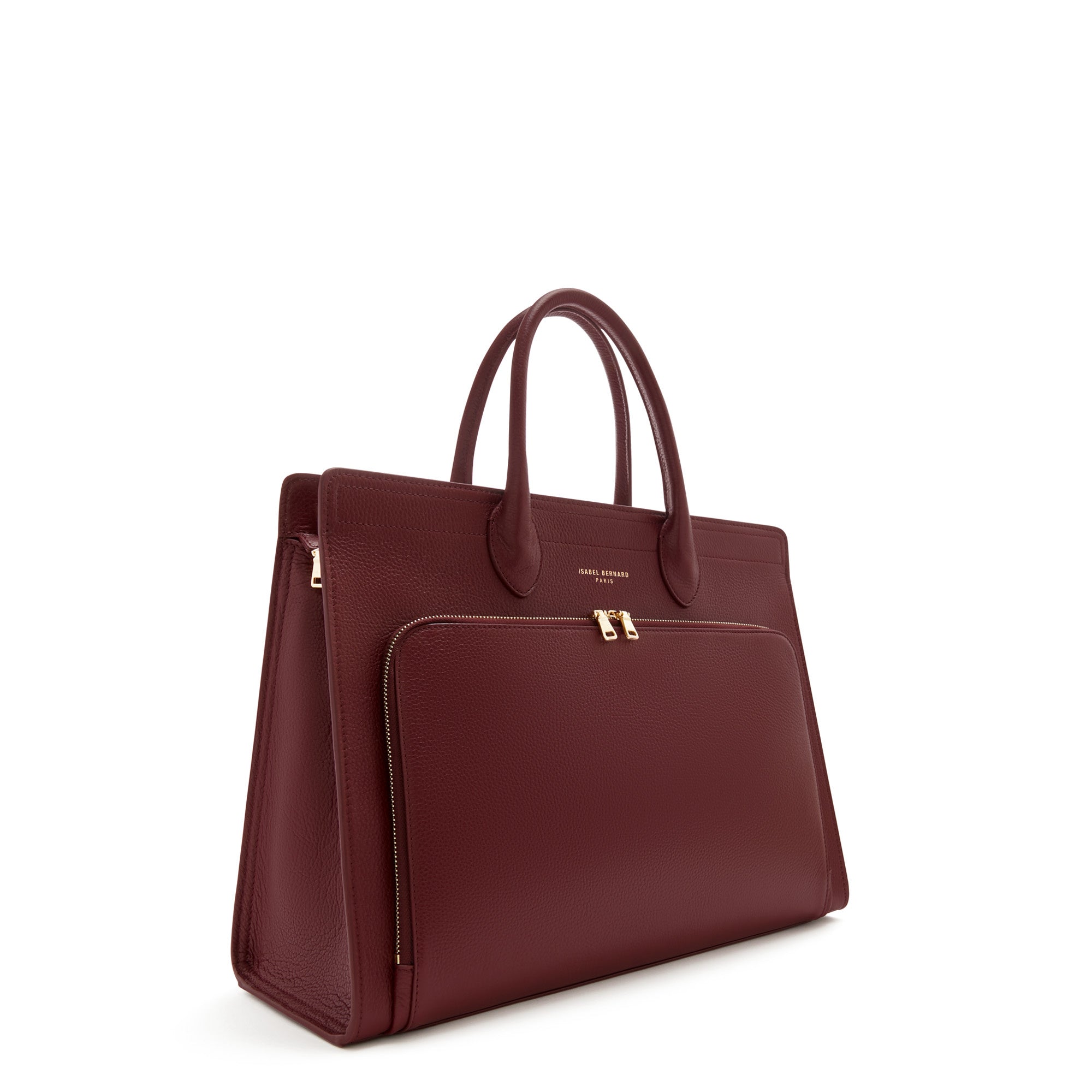 Honoré Nadine red calfskin leather handbag with 16.4 inch laptop pocket