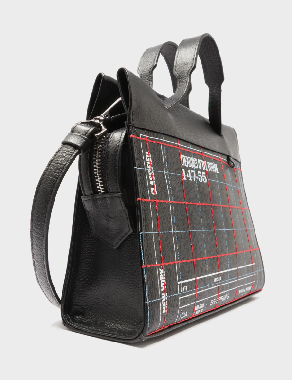 Vali Small Crossbody Black Leather Bag - Lovestitch Design