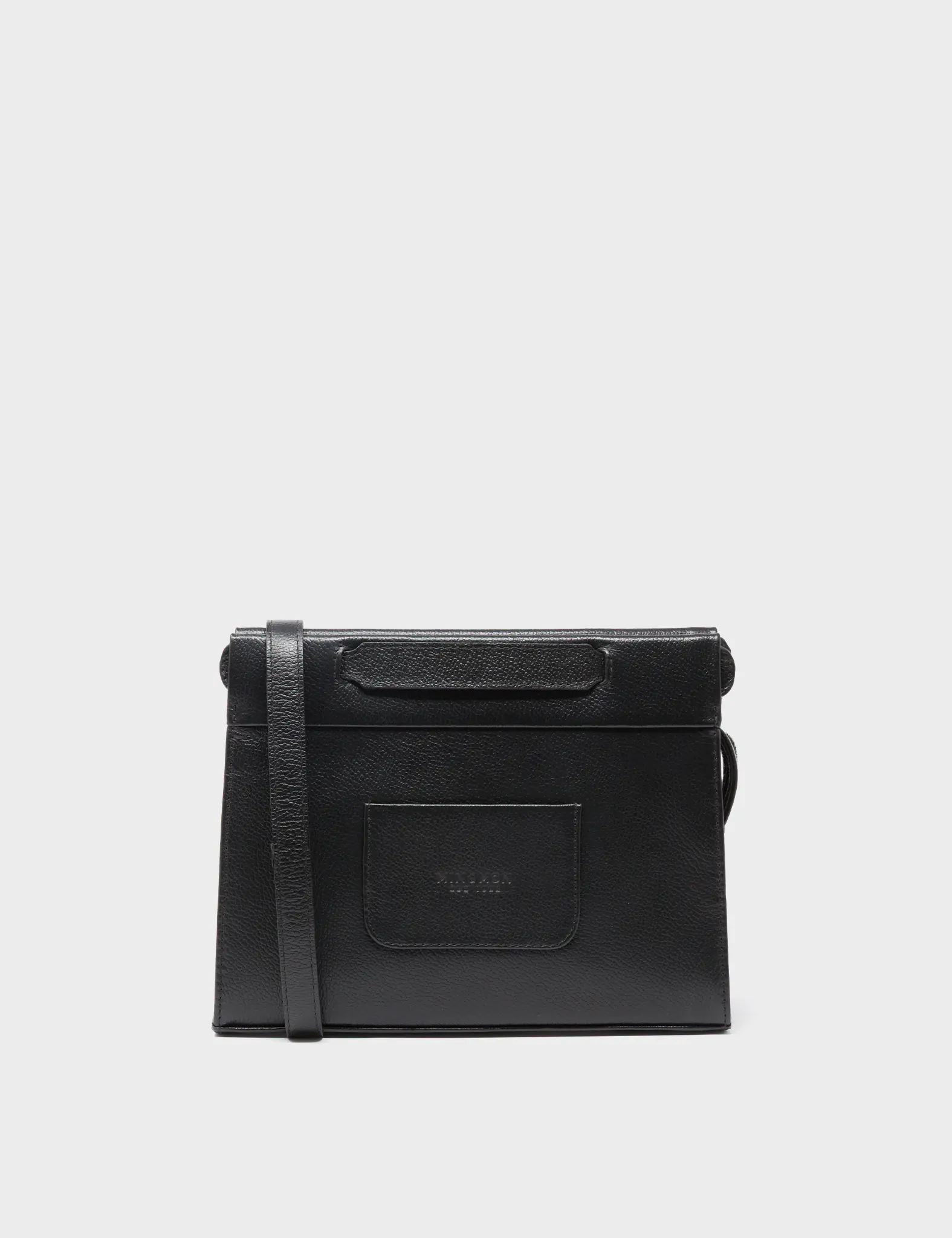 Vali Small Crossbody Black Leather Bag - Lovestitch Design