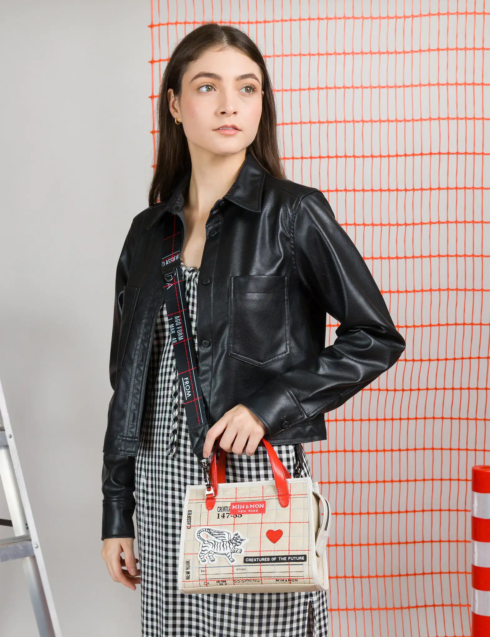 Simon Beige Leather Small Handbag - Lovestitch Design