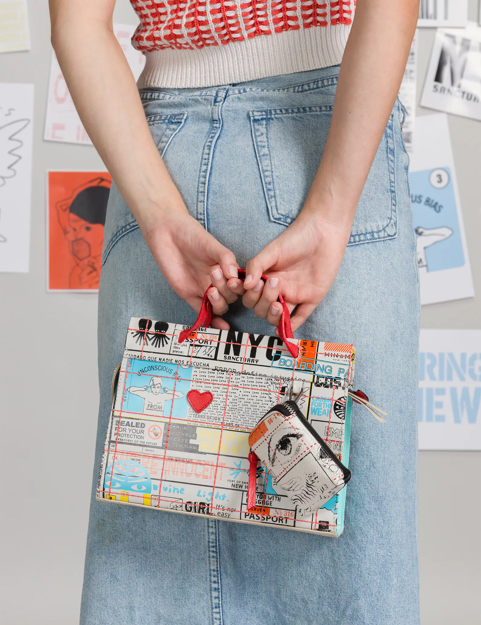 Vali Small Crossbody Cream Leather Bag - Kind Type Design