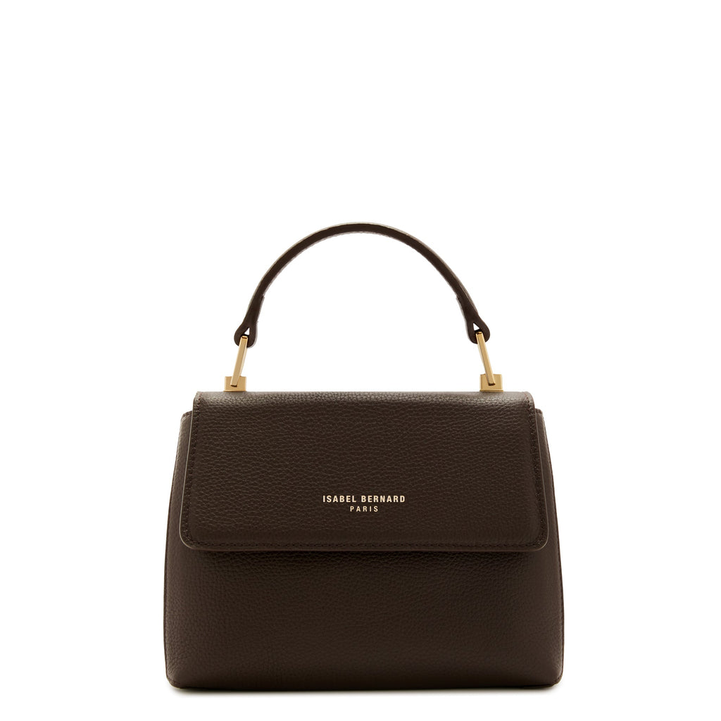 Femme Forte Heline brown calfskin leather handbag