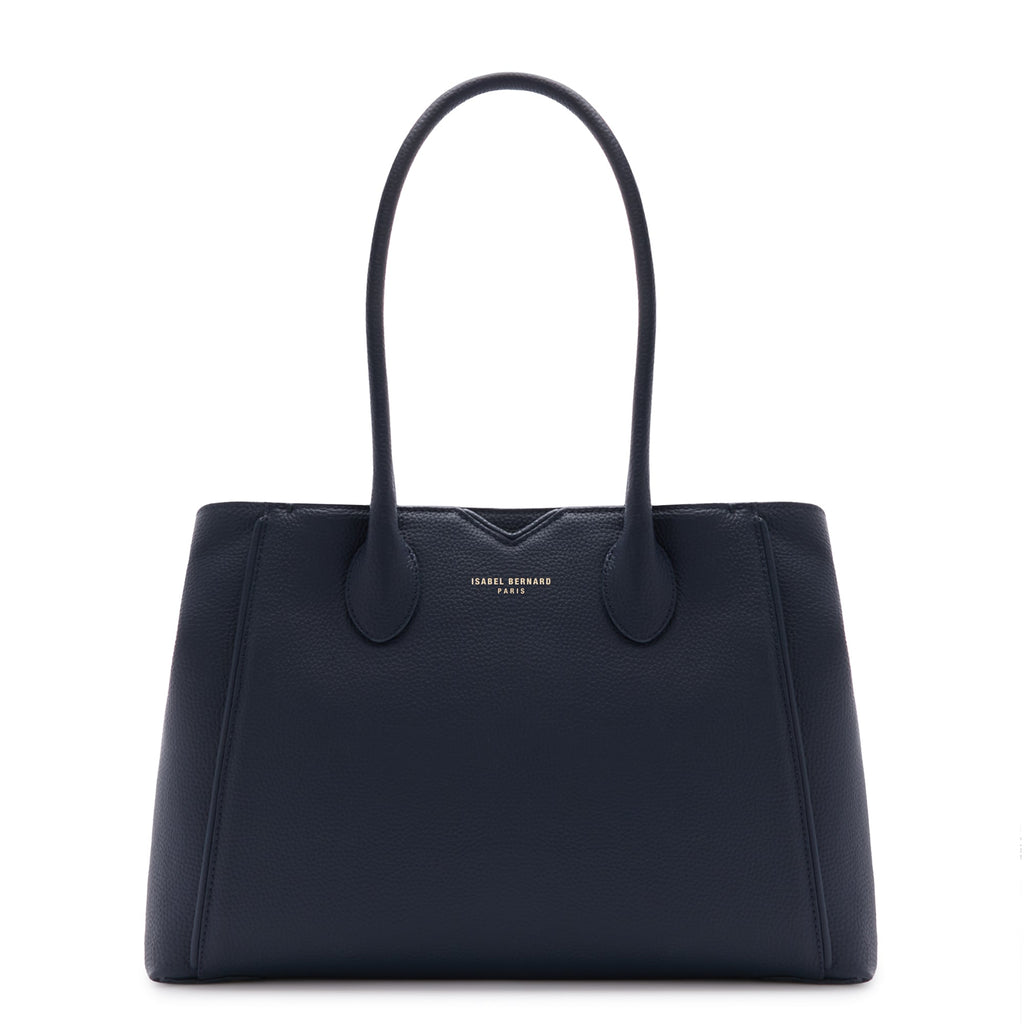 Honoré Cloe blue calfskin leather handbag