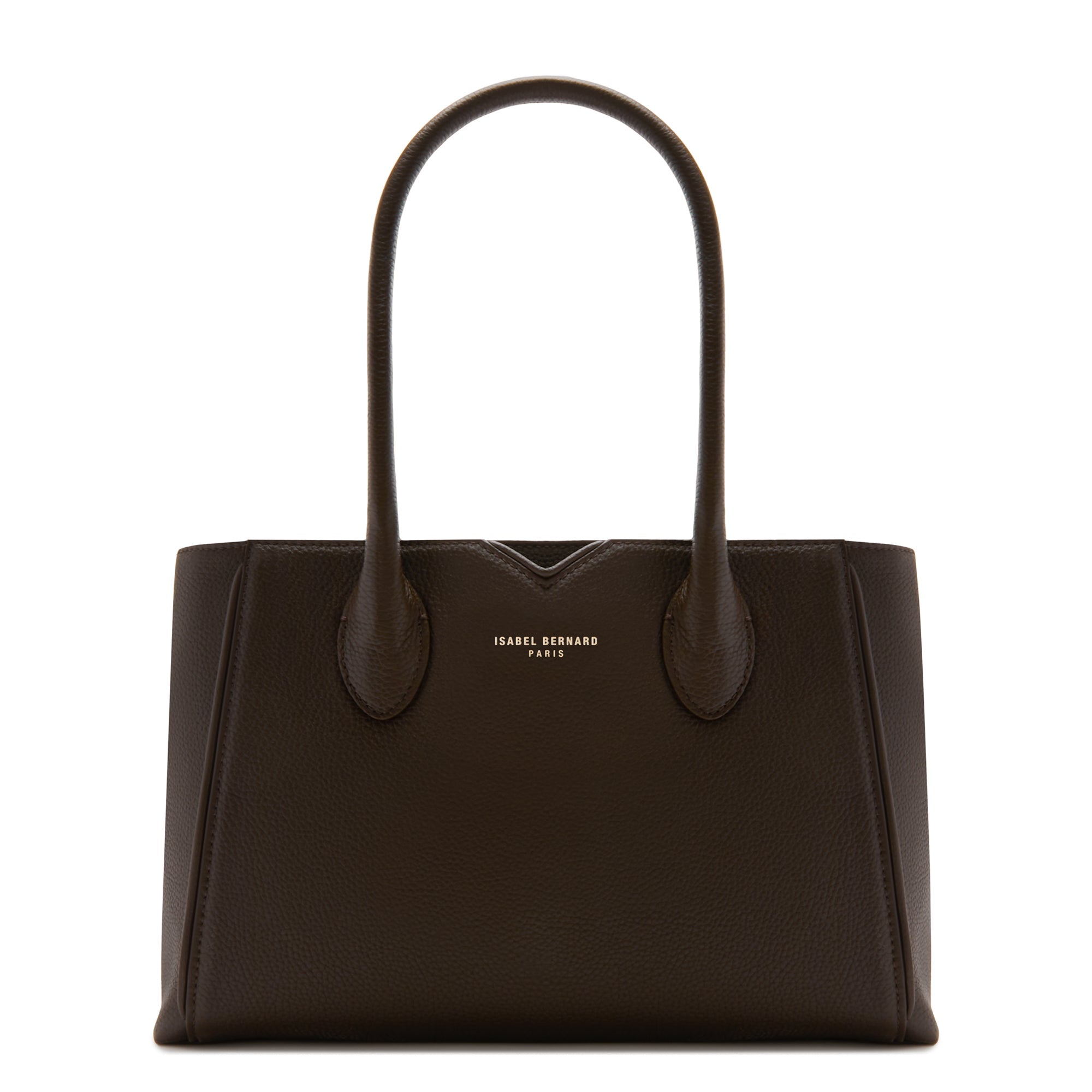 Honoré Cloe Midi brown calfskin leather handbag