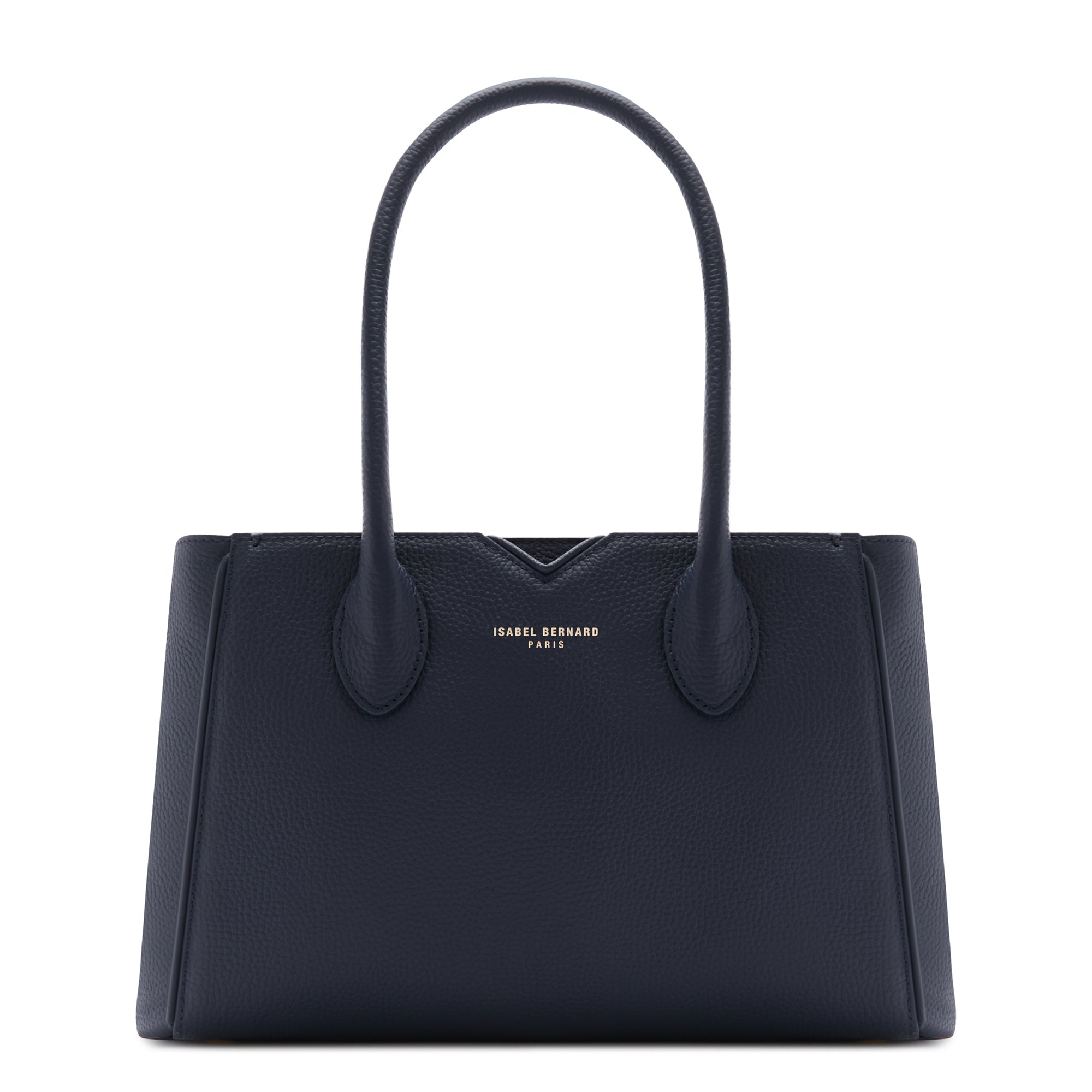 Honoré Cloe Midi blue calfskin leather handbag