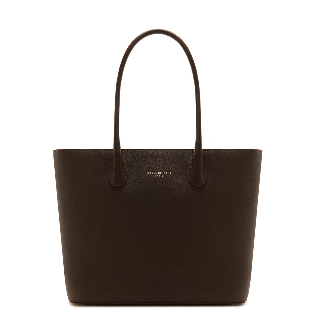 Honoré Lysanne brown calfskin leather shopper