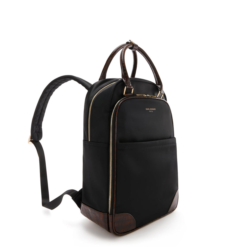 Cadeau d'Isabel black back pack and weekend bag small