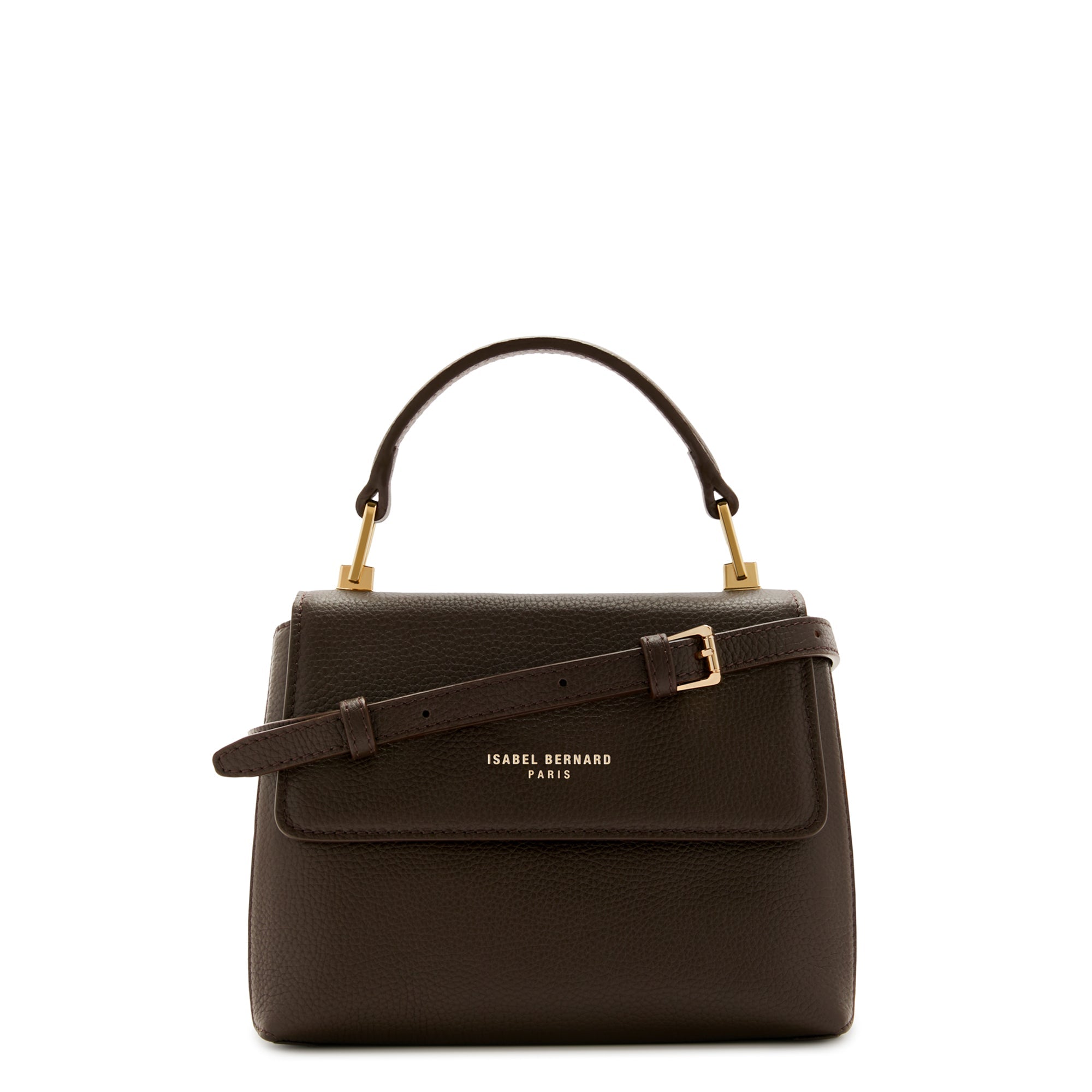 Femme Forte Heline brown calfskin leather handbag