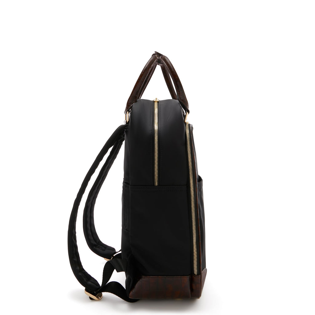 Cadeau d'Isabel black back pack and weekend bag small