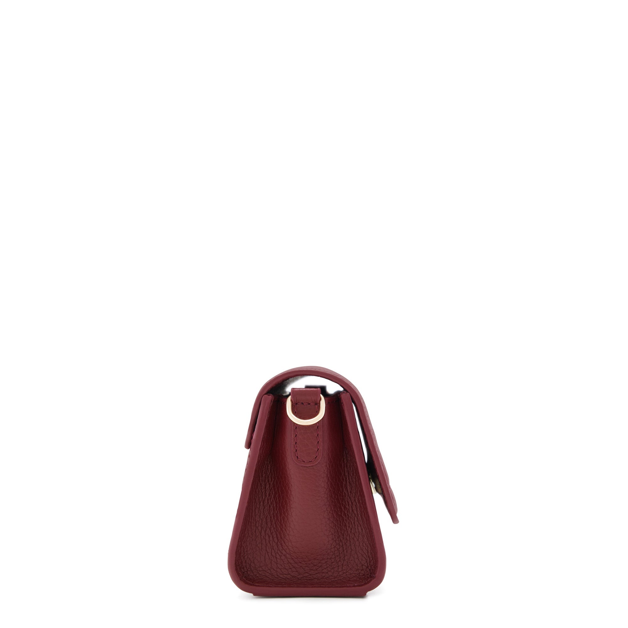 Femme Forte Kim bordeaux red calfskin leather crossbody bag