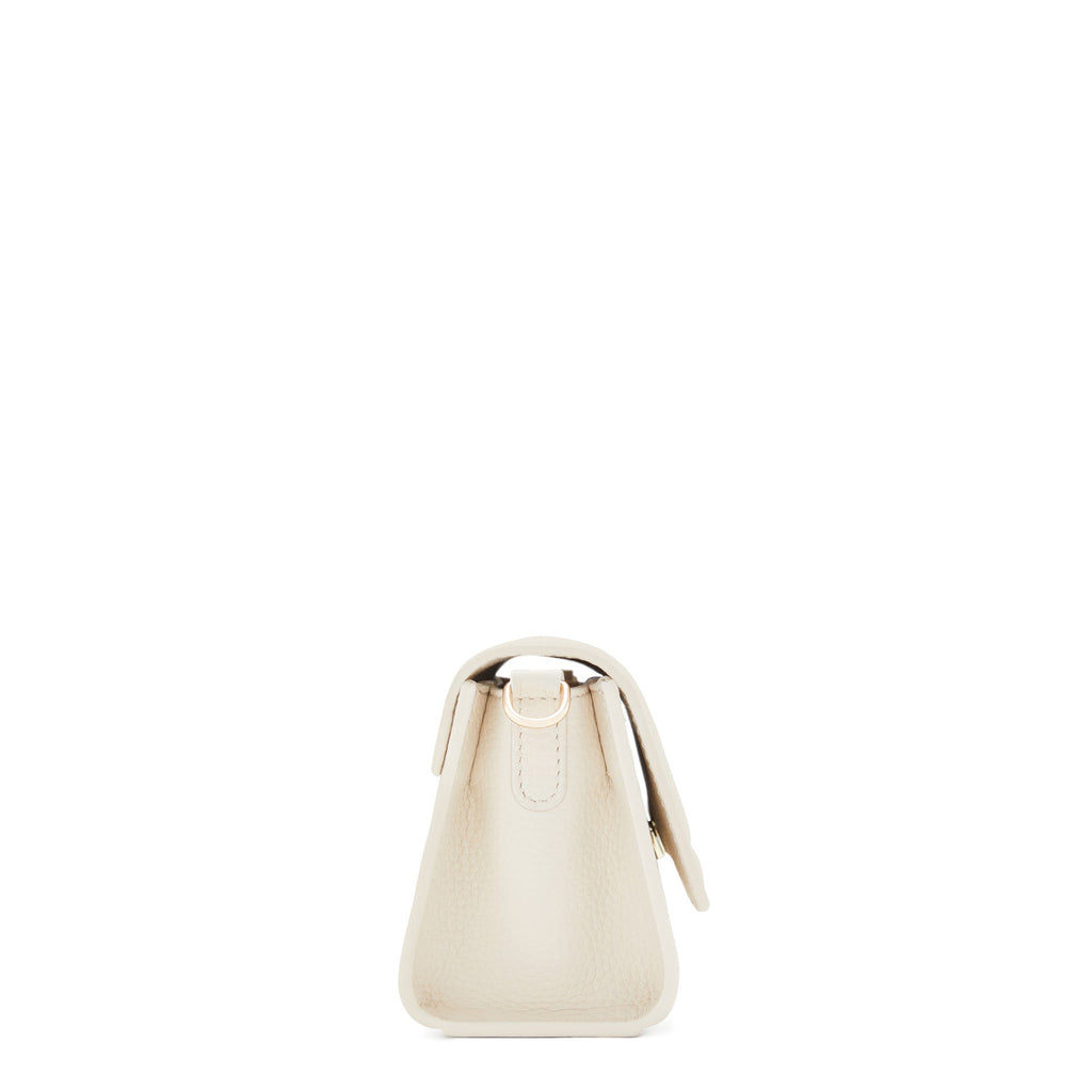 Femme Forte Kim cream calfskin leather crossbody bag