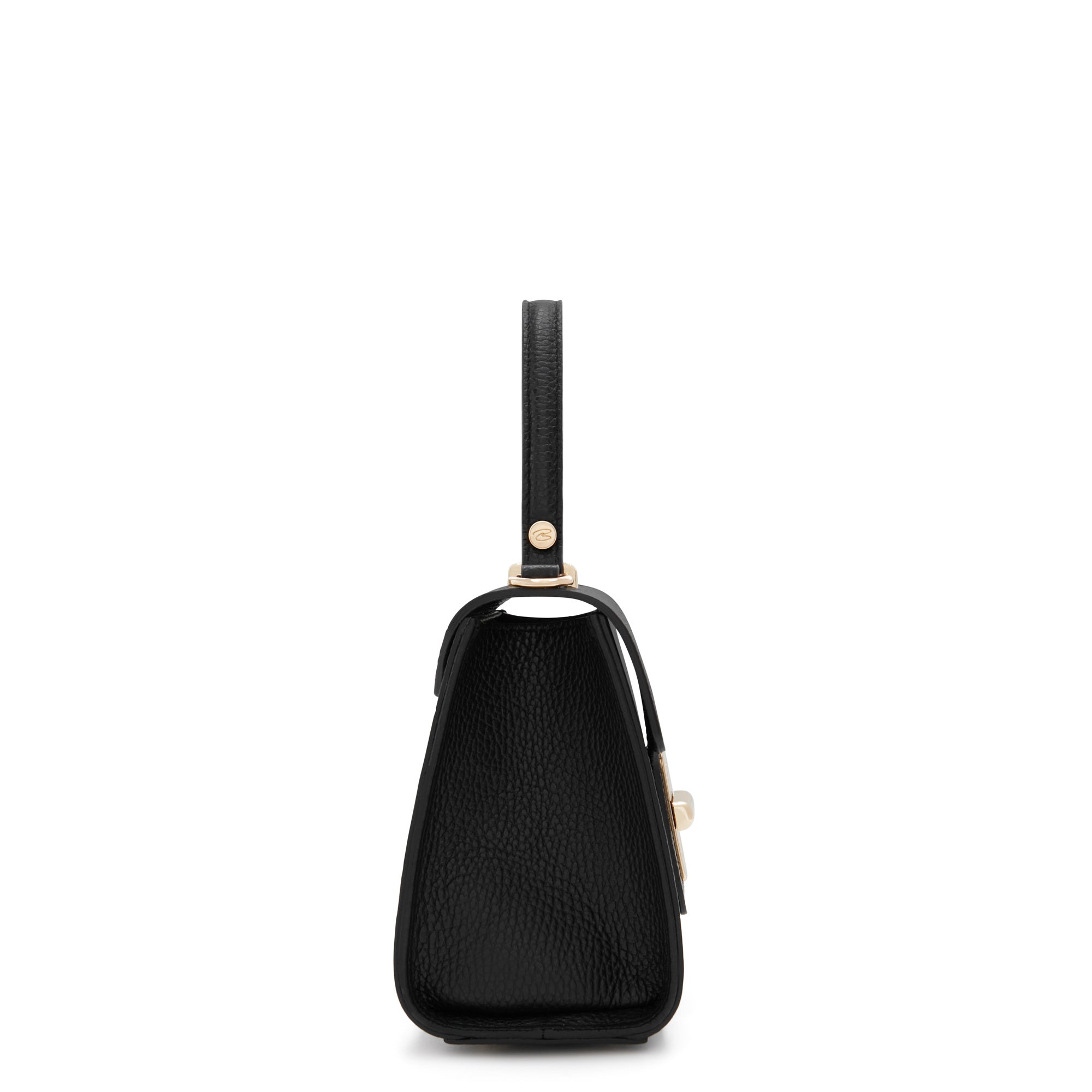 Femme Forte Simone Mini black leather handbag calfskin leather