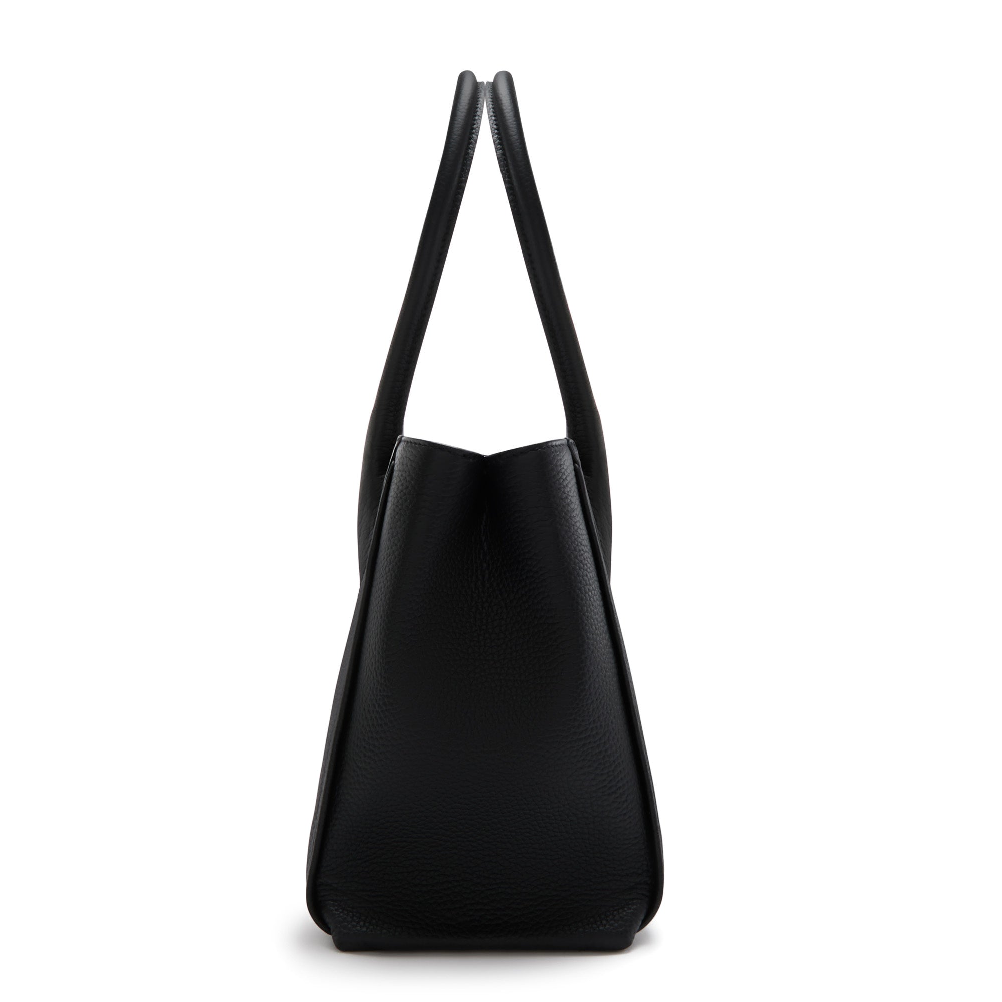 Cadeau d'Isabel black calfskin leather handbag and wallet set