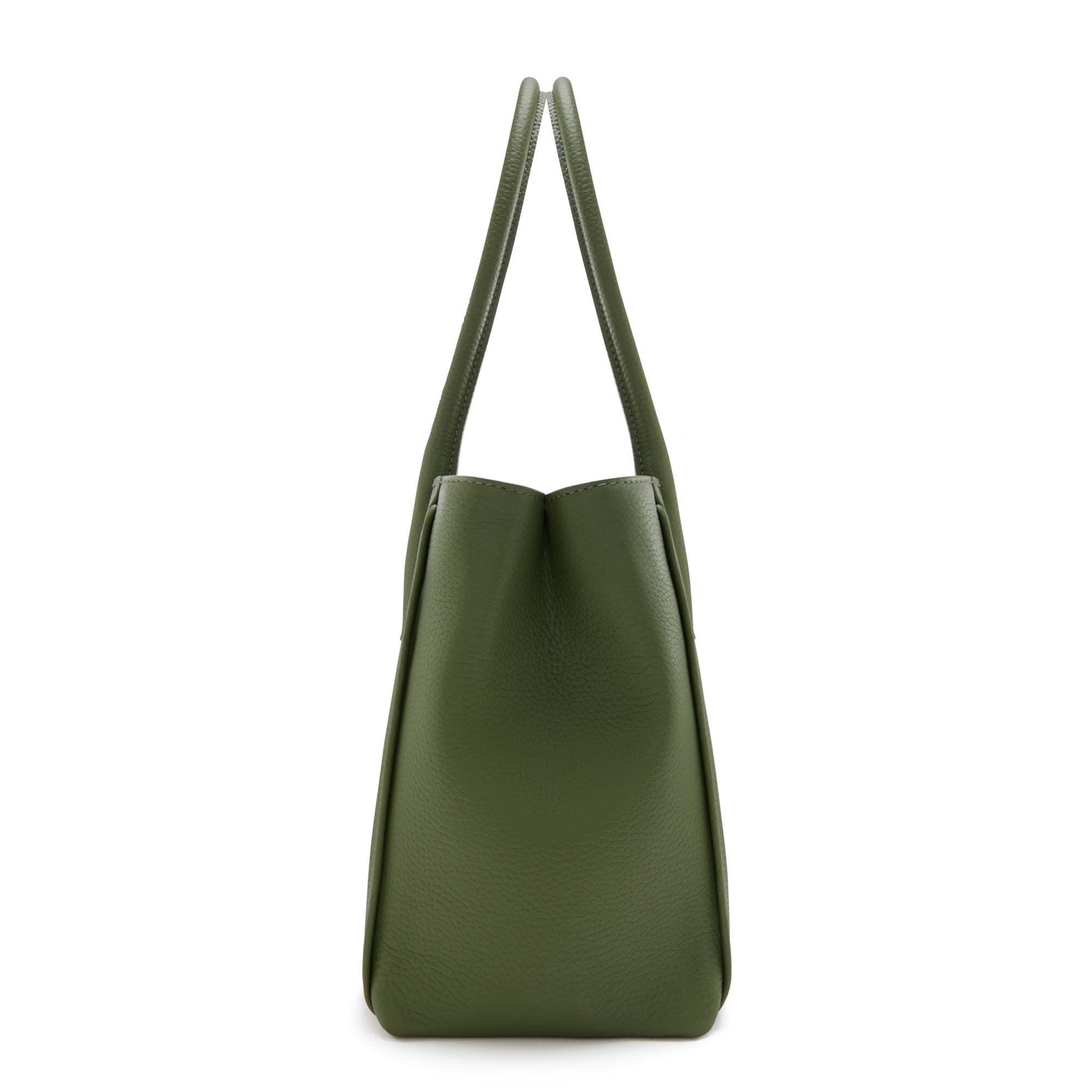 Cadeau d'Isabel green calfskin leather handbag and wallet set