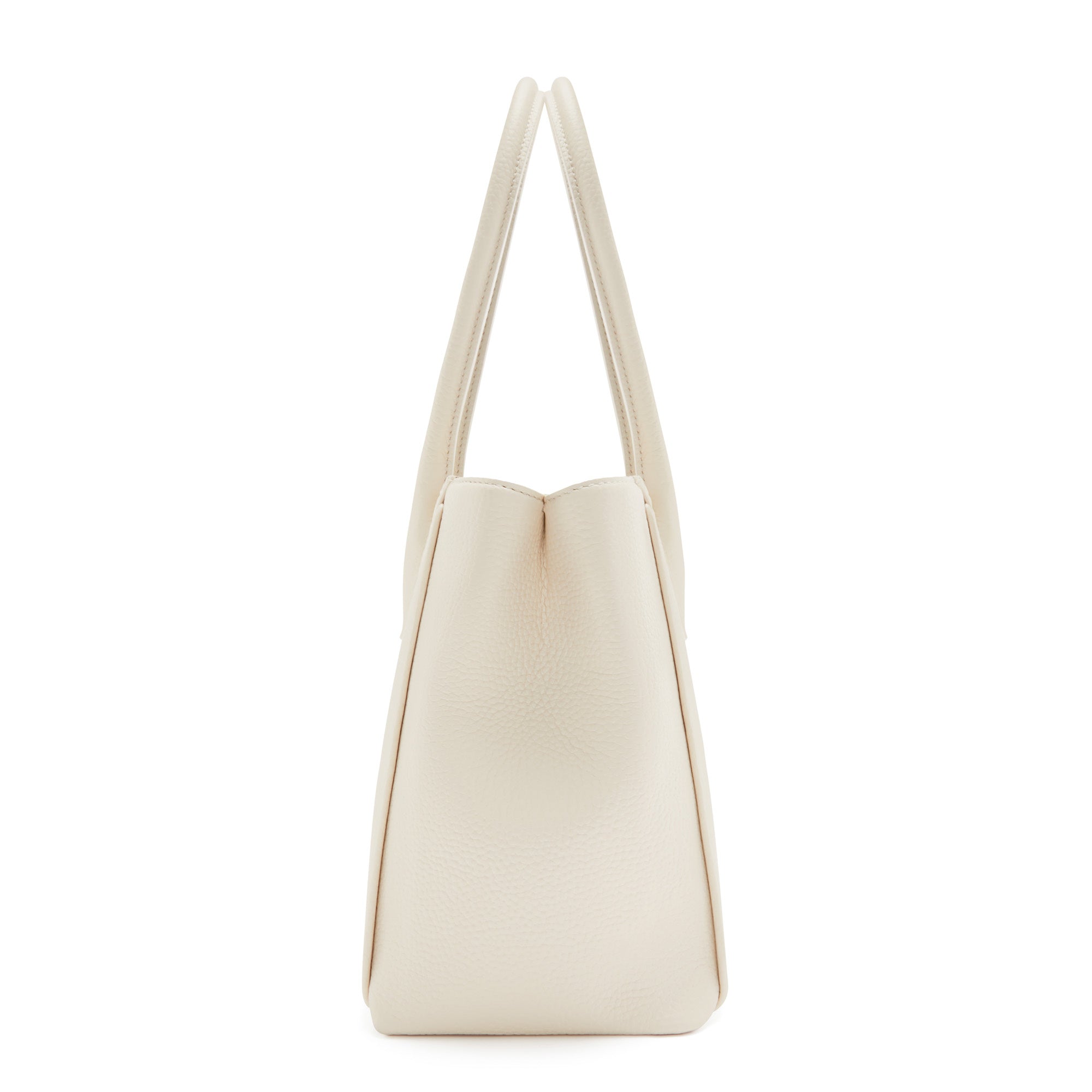 Cadeau d'Isabel cream calfskin leather handbag and wallet set