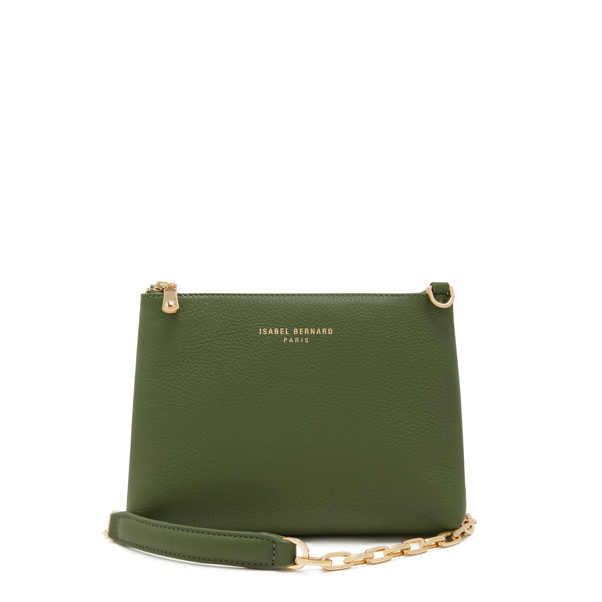 Honoré Misra green calfskin leather shoulder bag